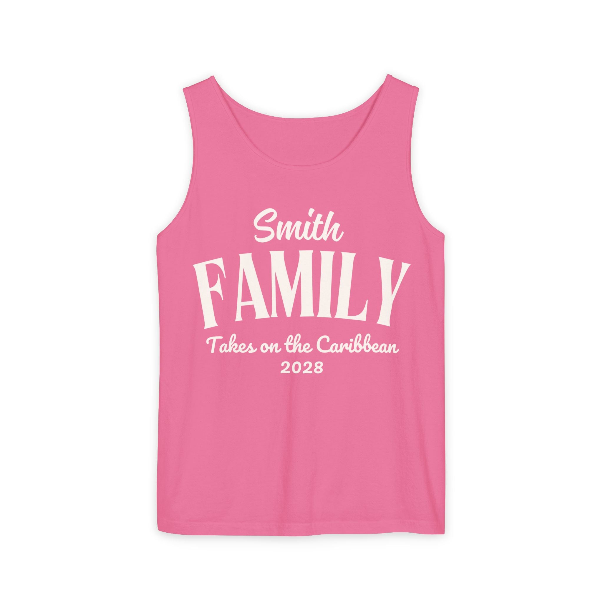 Personalized Script Text Tank Top - Suite Escape