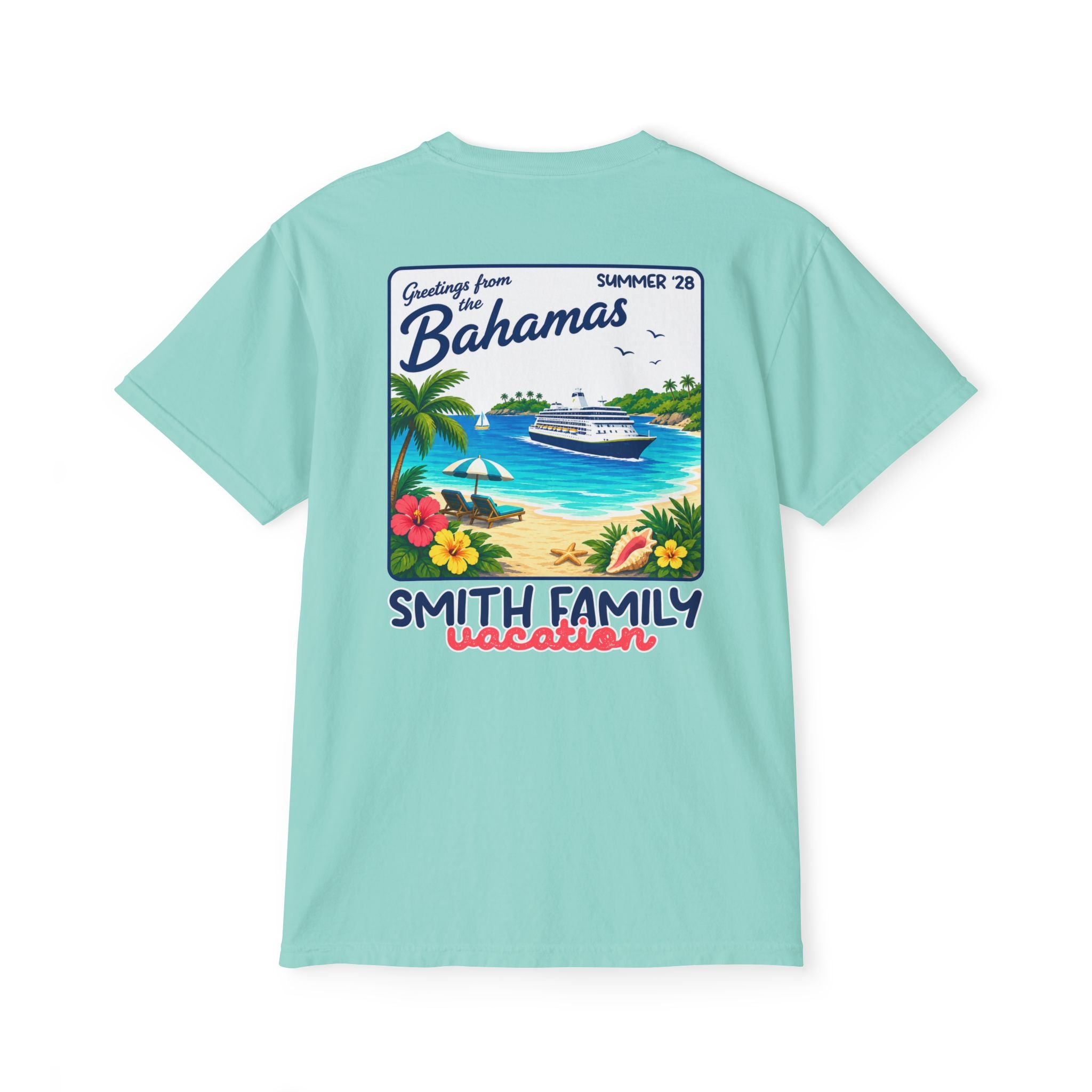 Greetings from the Bahamas Pocket Tee - Suite Escape