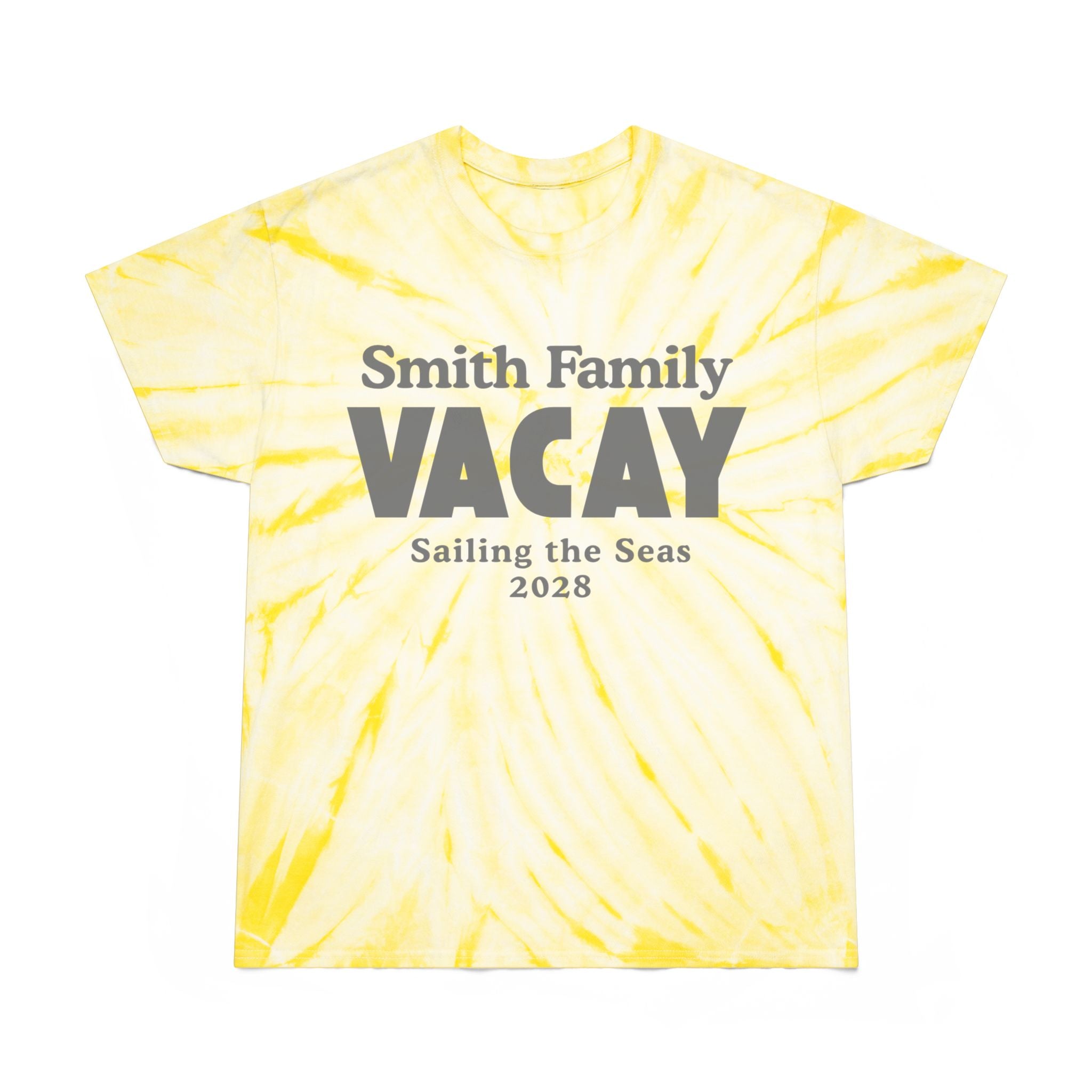 Personalized Block Text Tie-Dye Tee - Suite Escape