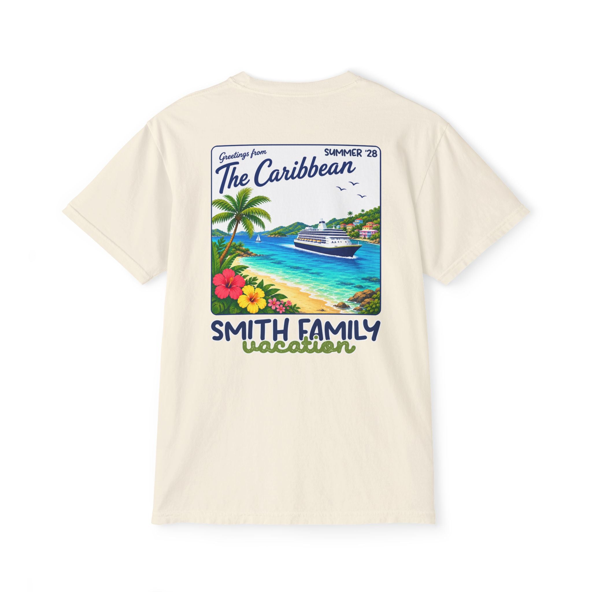 Greetings from the Caribbean Pocket Tee - Suite Escape