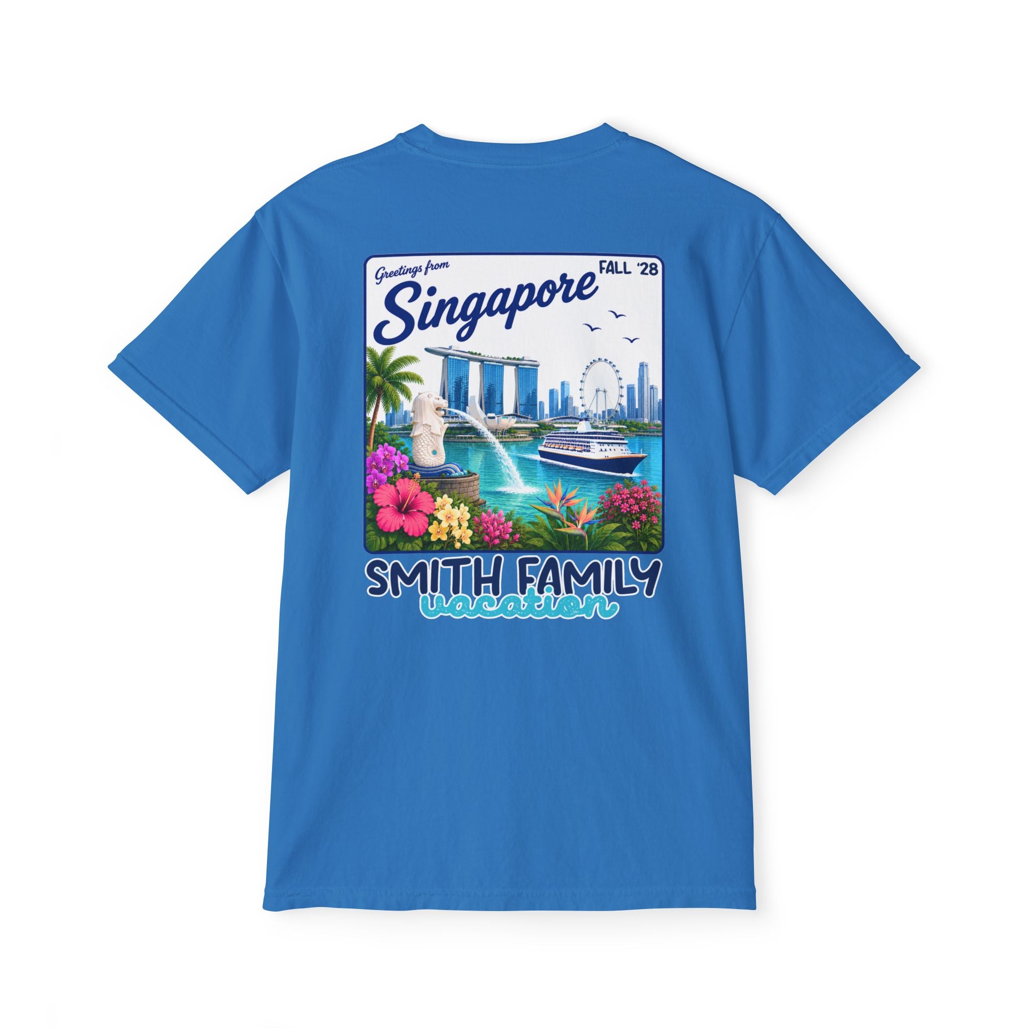 Greetings from Singapore Pocket Tee - Suite Escape