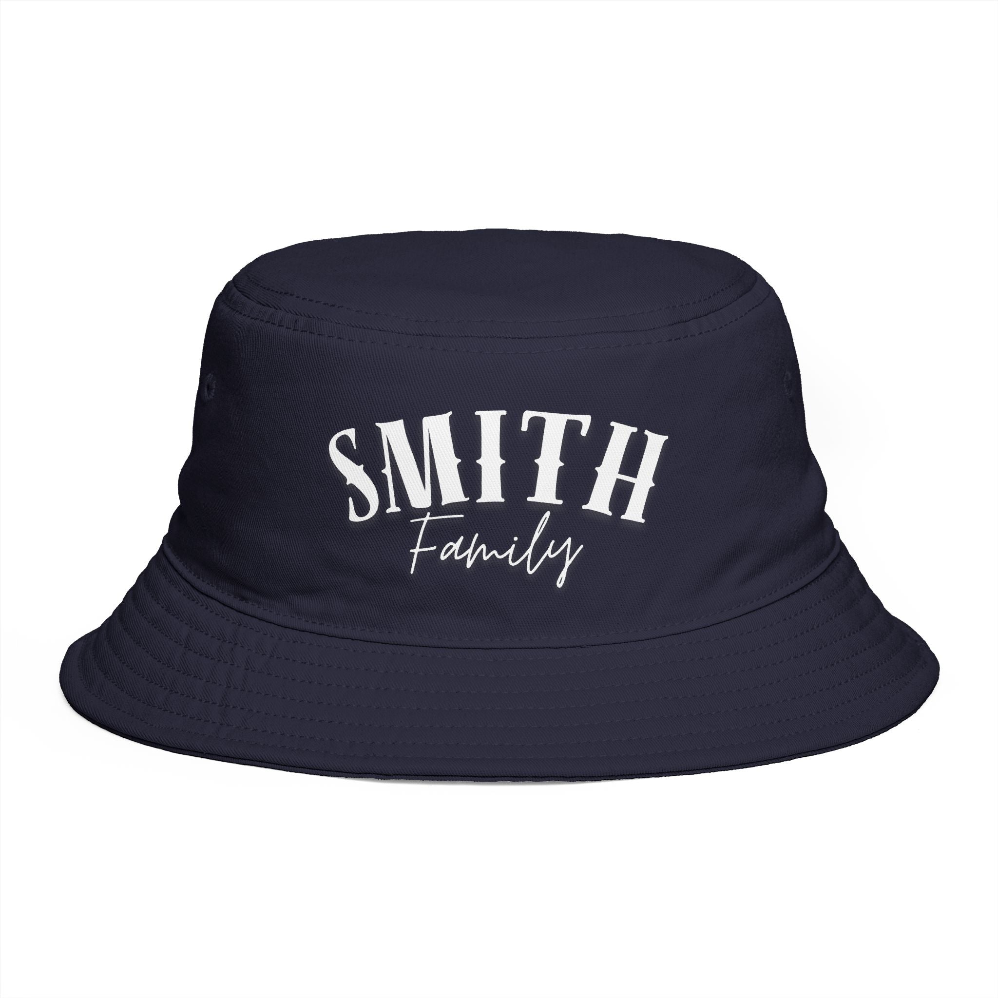Personalized Curved Text Bucket Hat