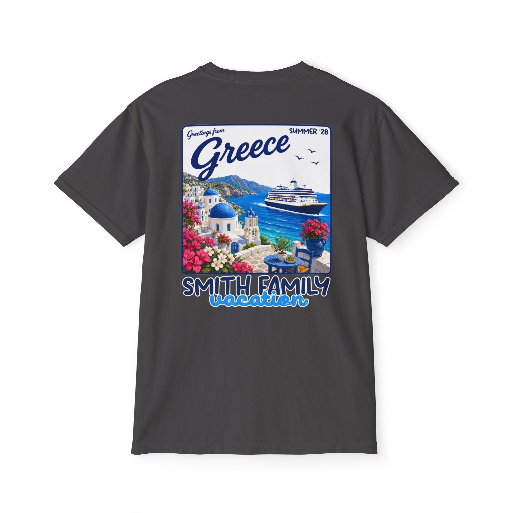 Greetings from Greece Pocket Tee - Suite Escape