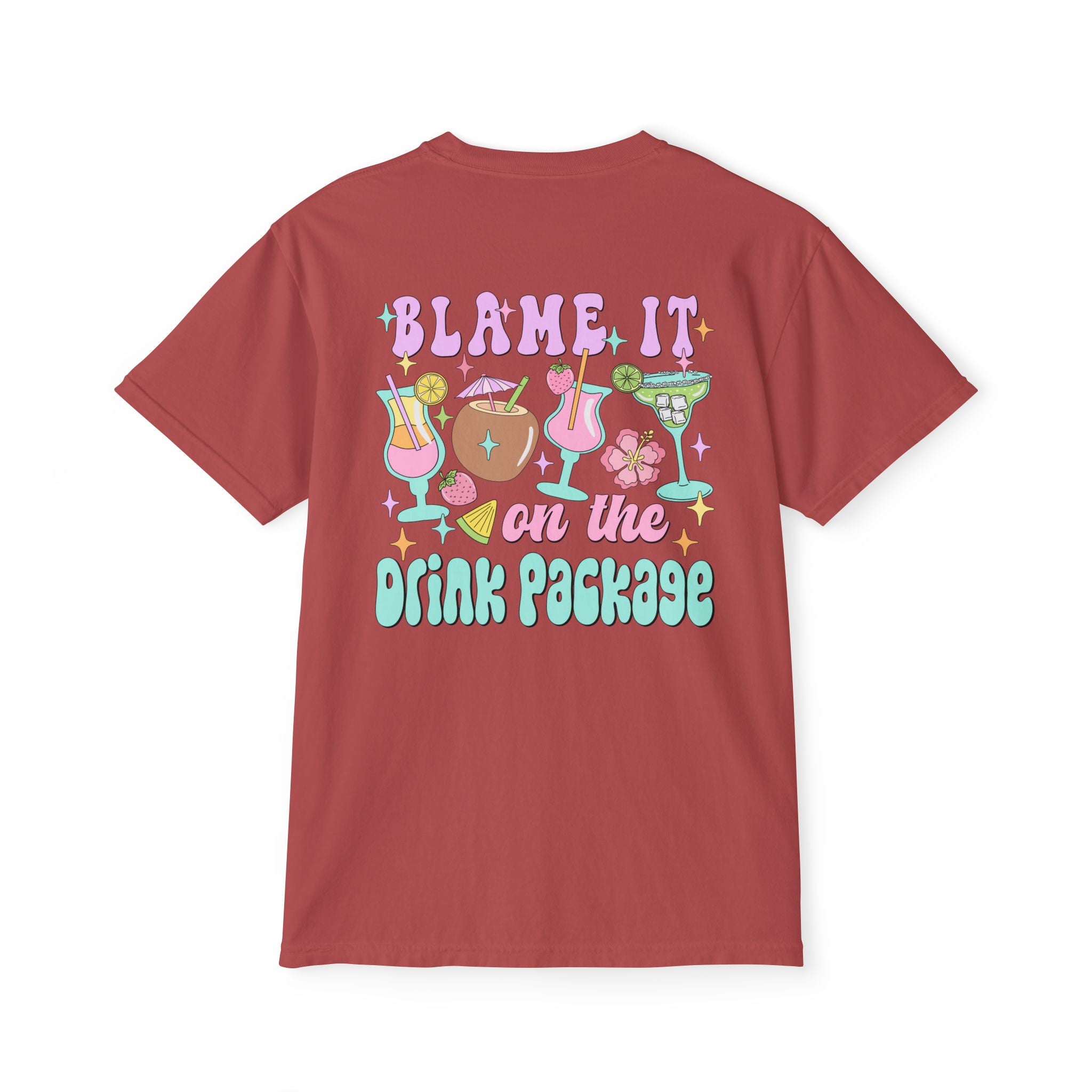 Blame It On The Drink Package Pocket Tee