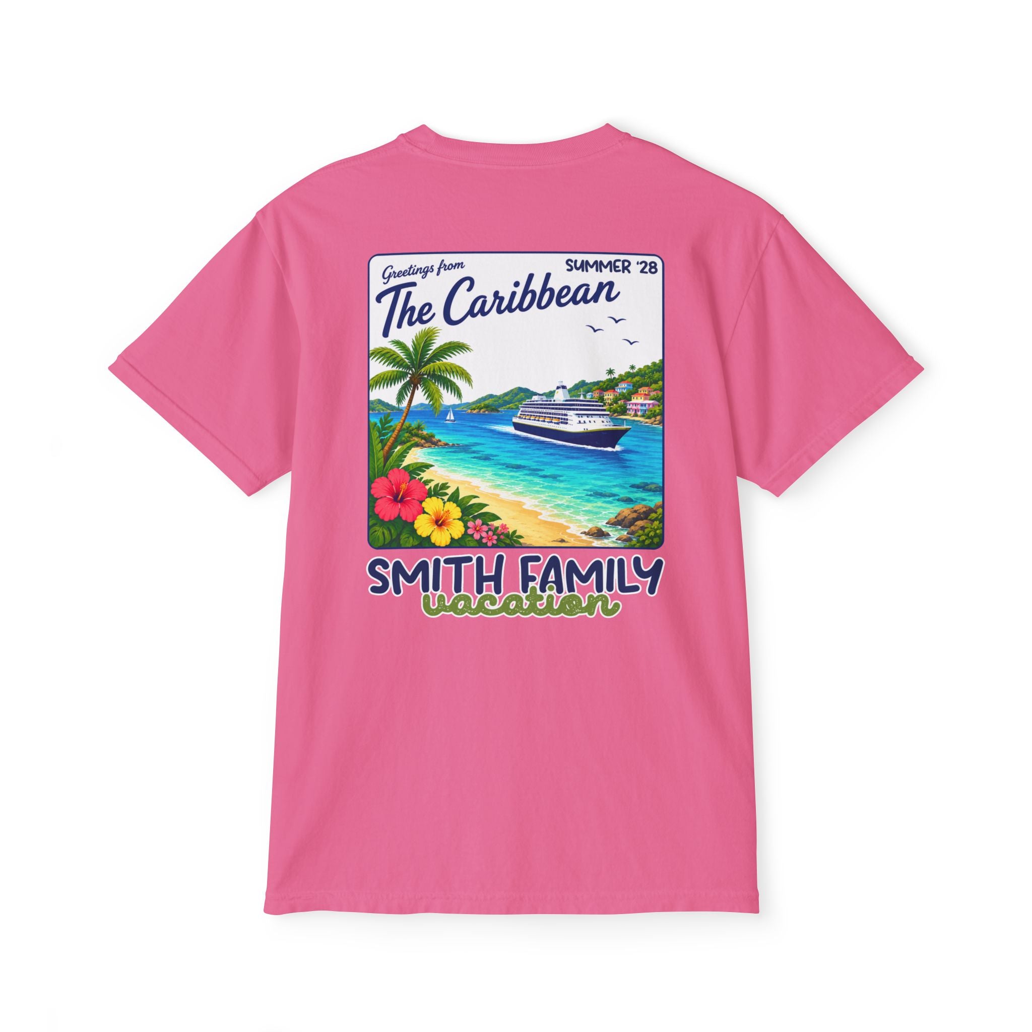 Greetings from the Caribbean Pocket Tee - Suite Escape