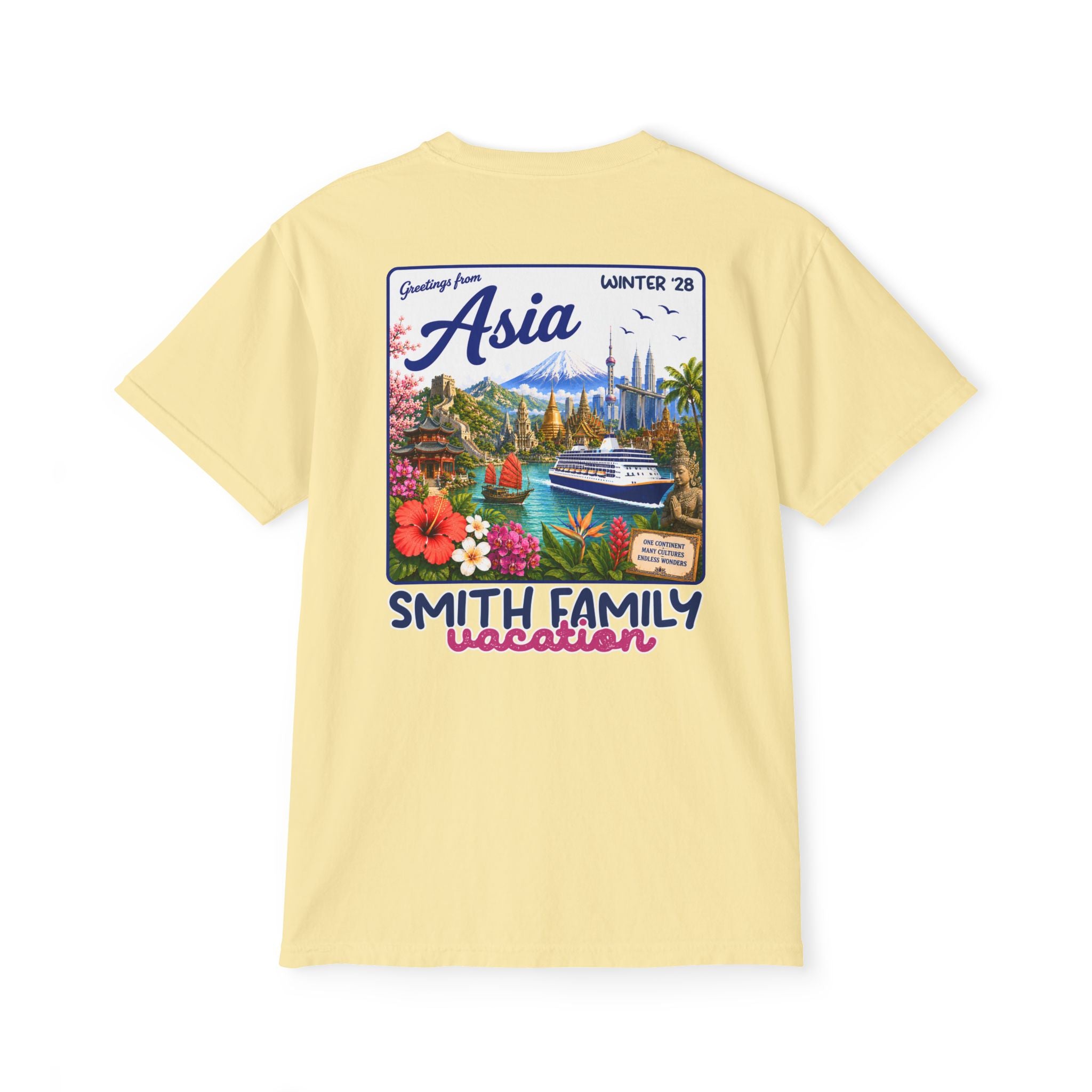 Greetings from Asia Pocket Tee - Suite Escape