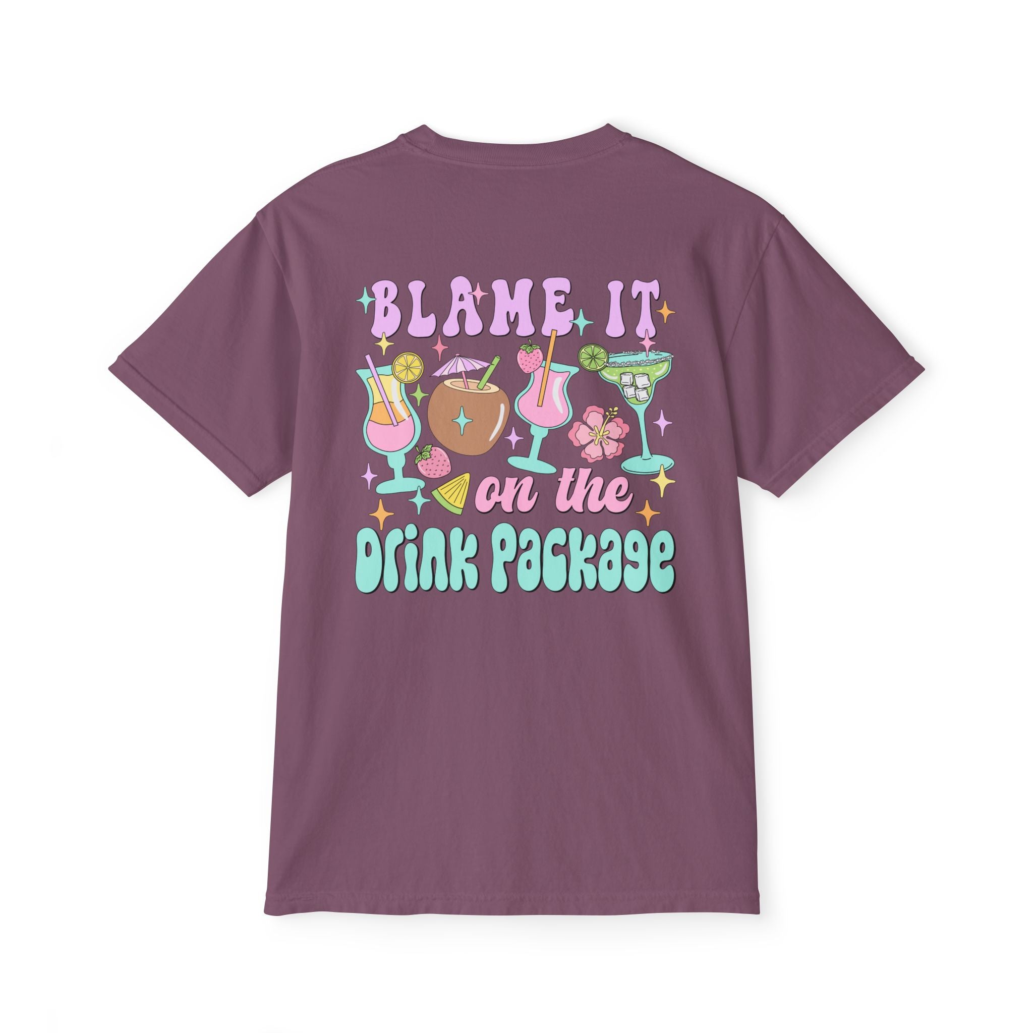 Blame It On The Drink Package Pocket Tee