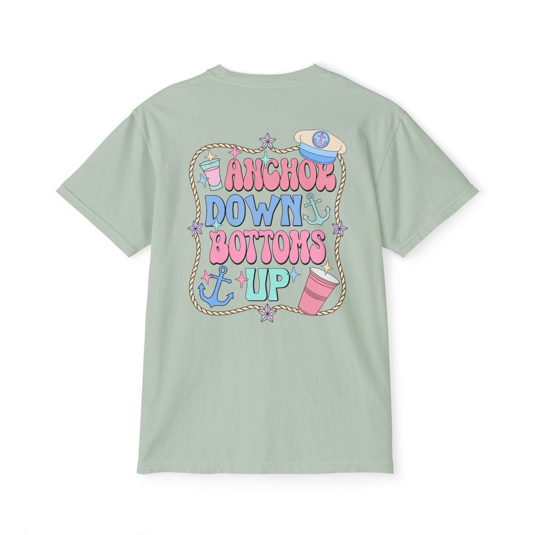 Anchor Down Bottoms Up Pocket Tee