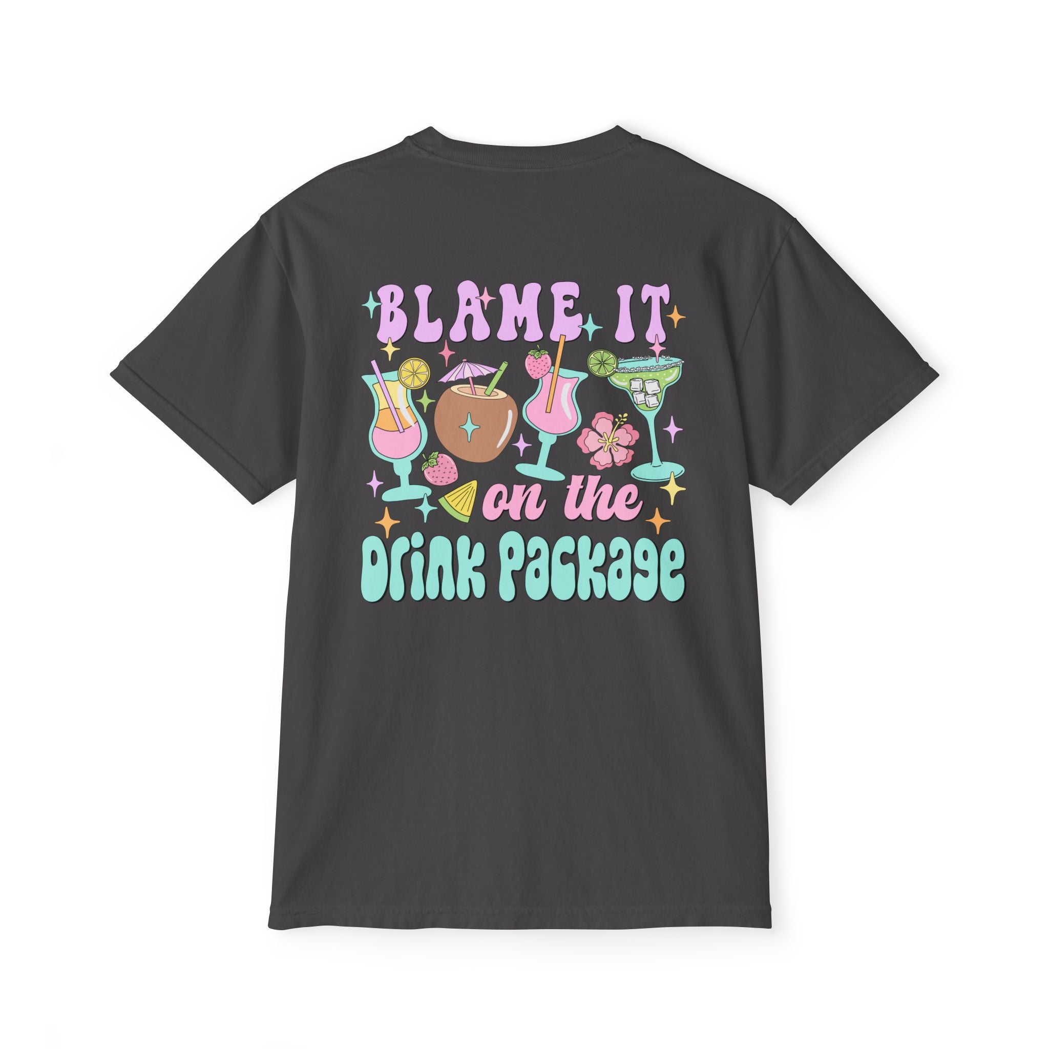 Blame It On The Drink Package Pocket Tee