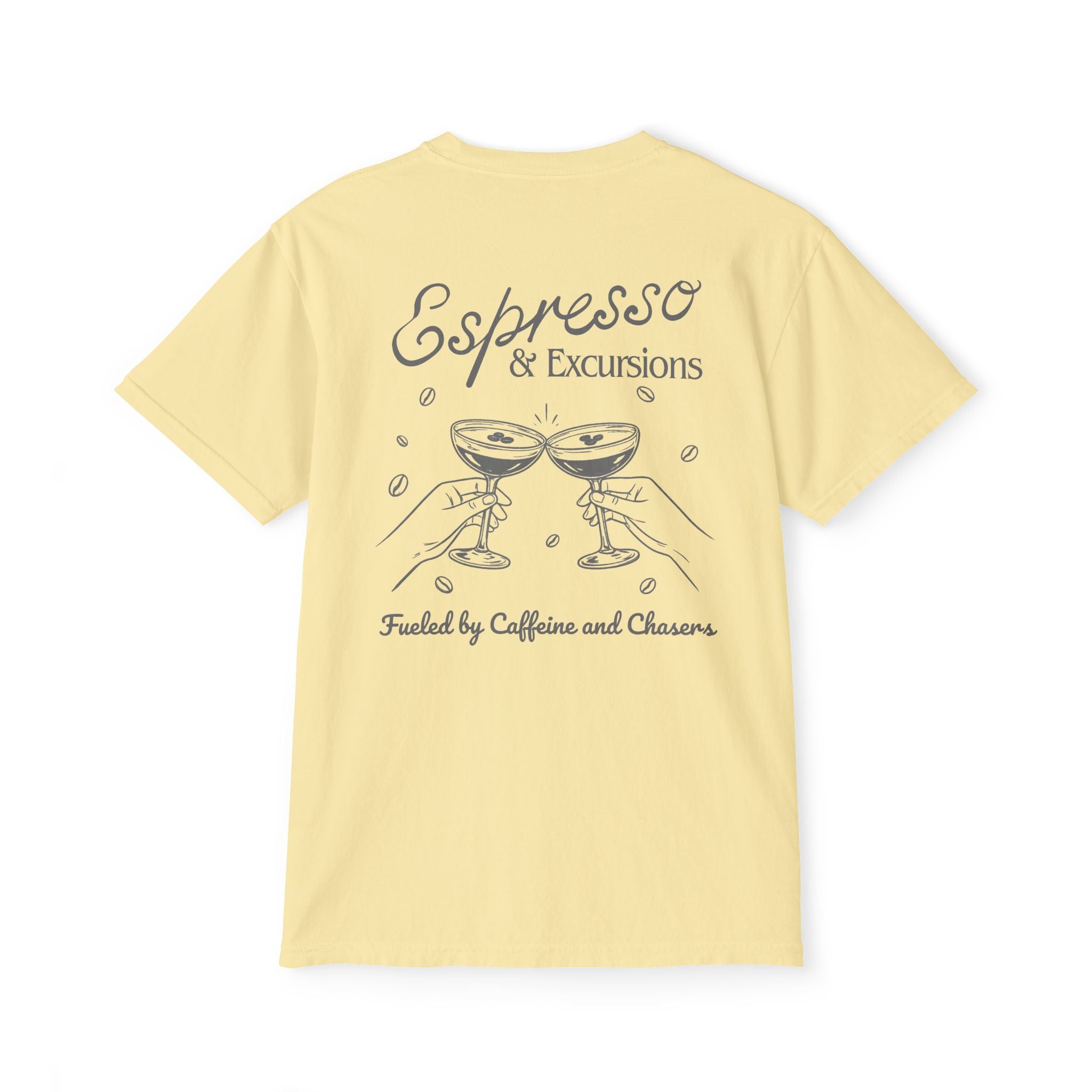Espresso & Excusions Pocket Tee - Suite Escape