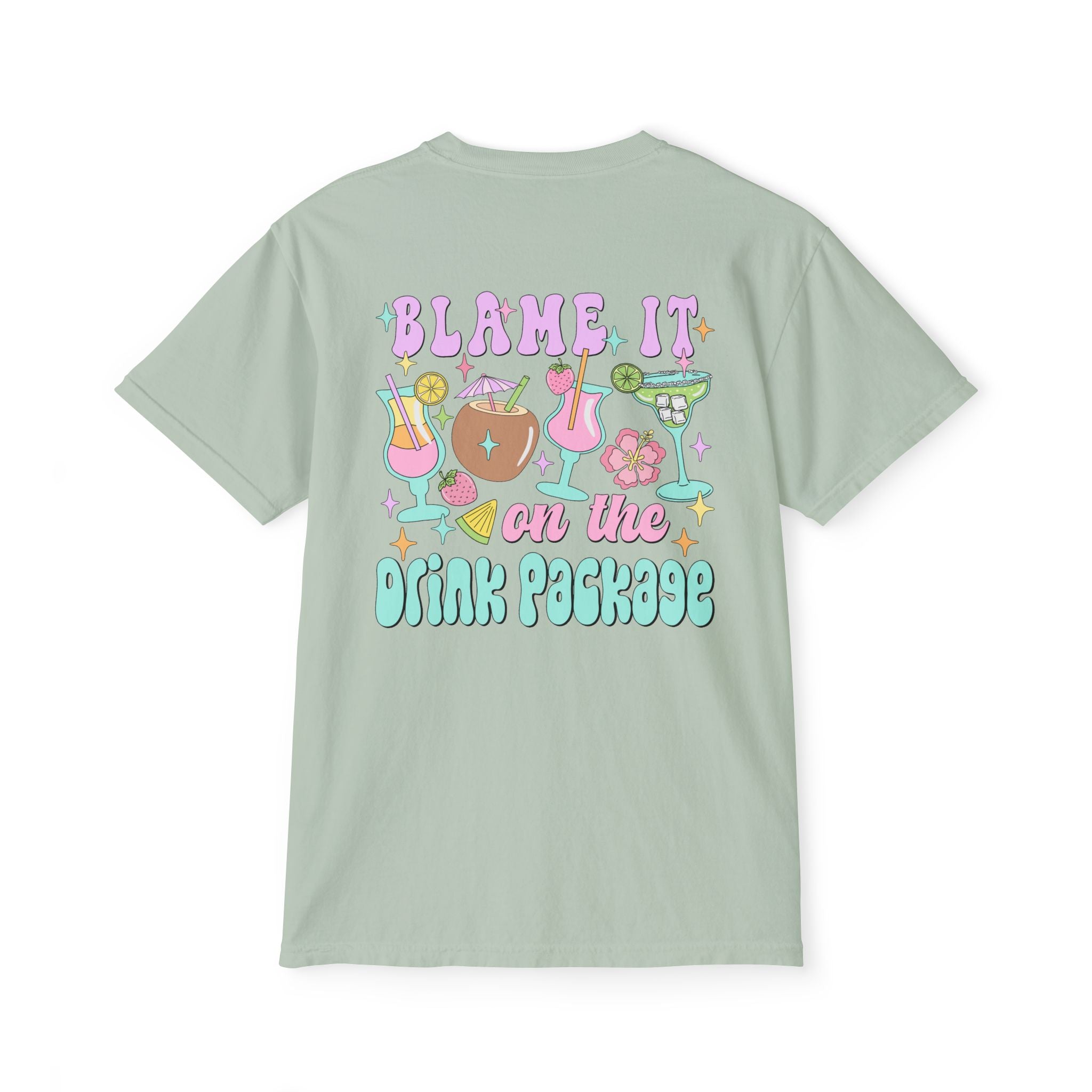 Blame It On The Drink Package Pocket Tee