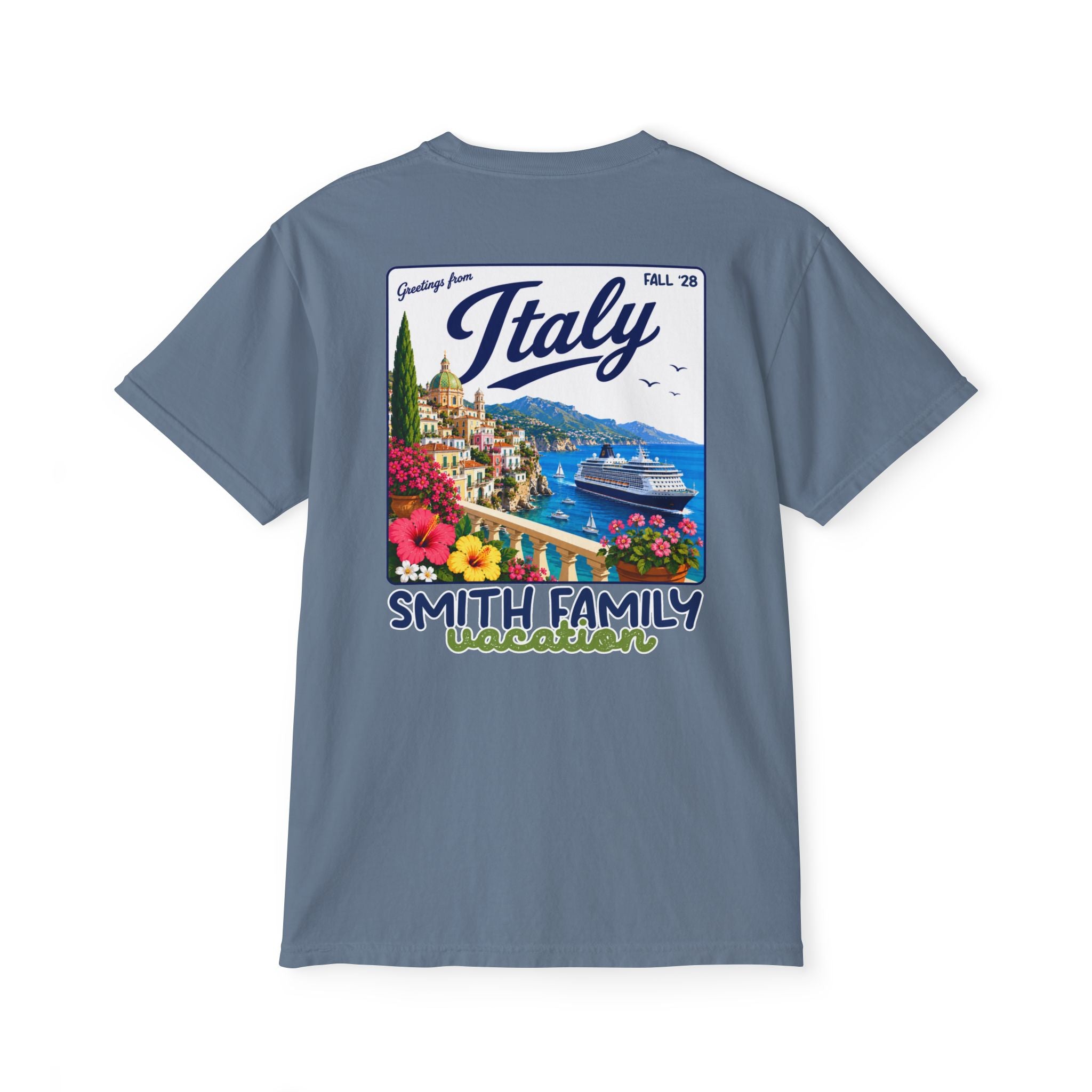 Greetings from Italy Pocket Tee - Suite Escape