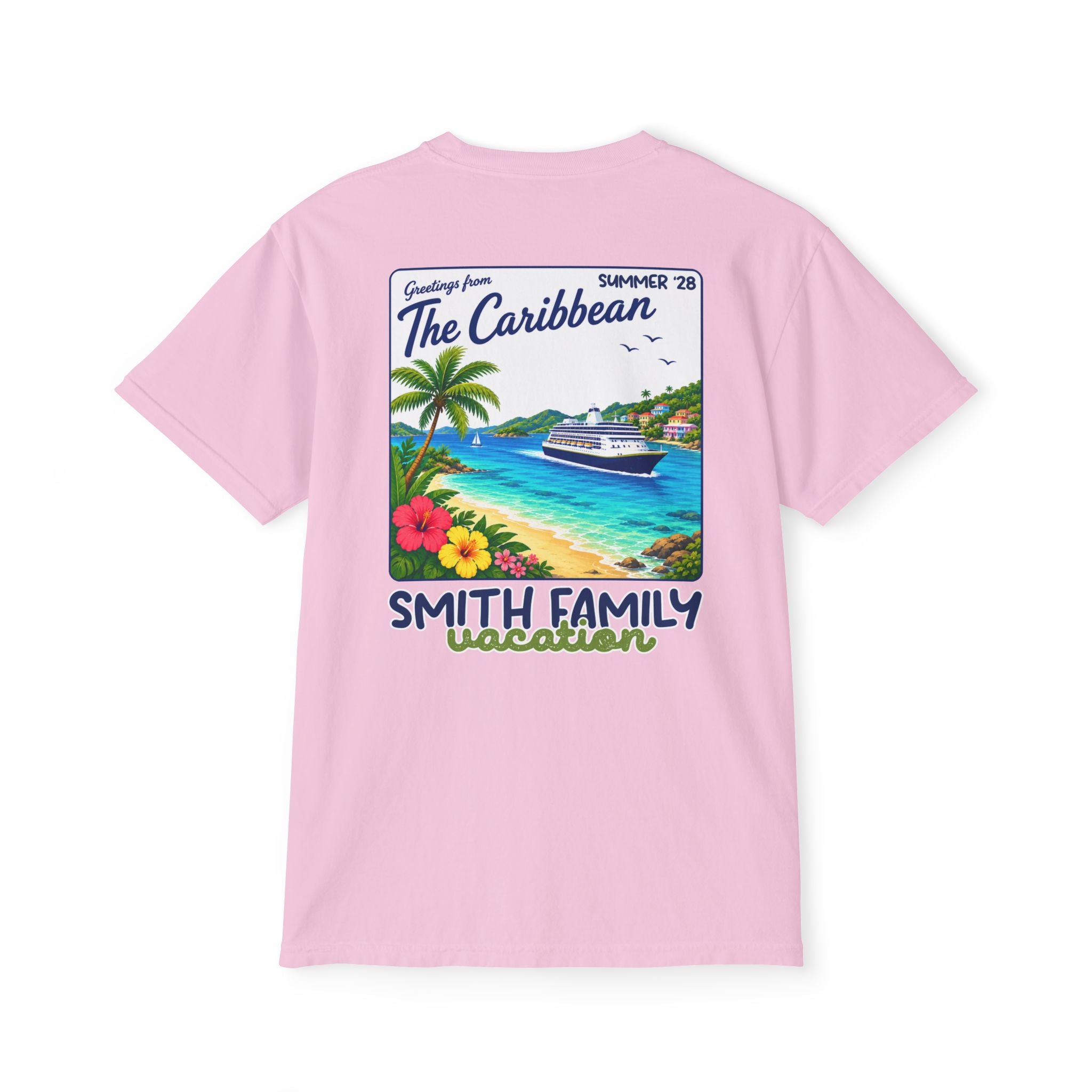 Greetings from the Caribbean Pocket Tee - Suite Escape