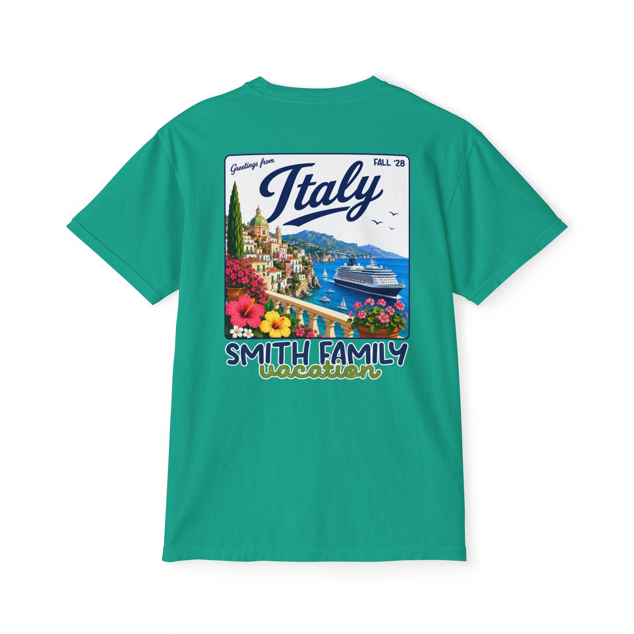 Greetings from Italy Pocket Tee - Suite Escape