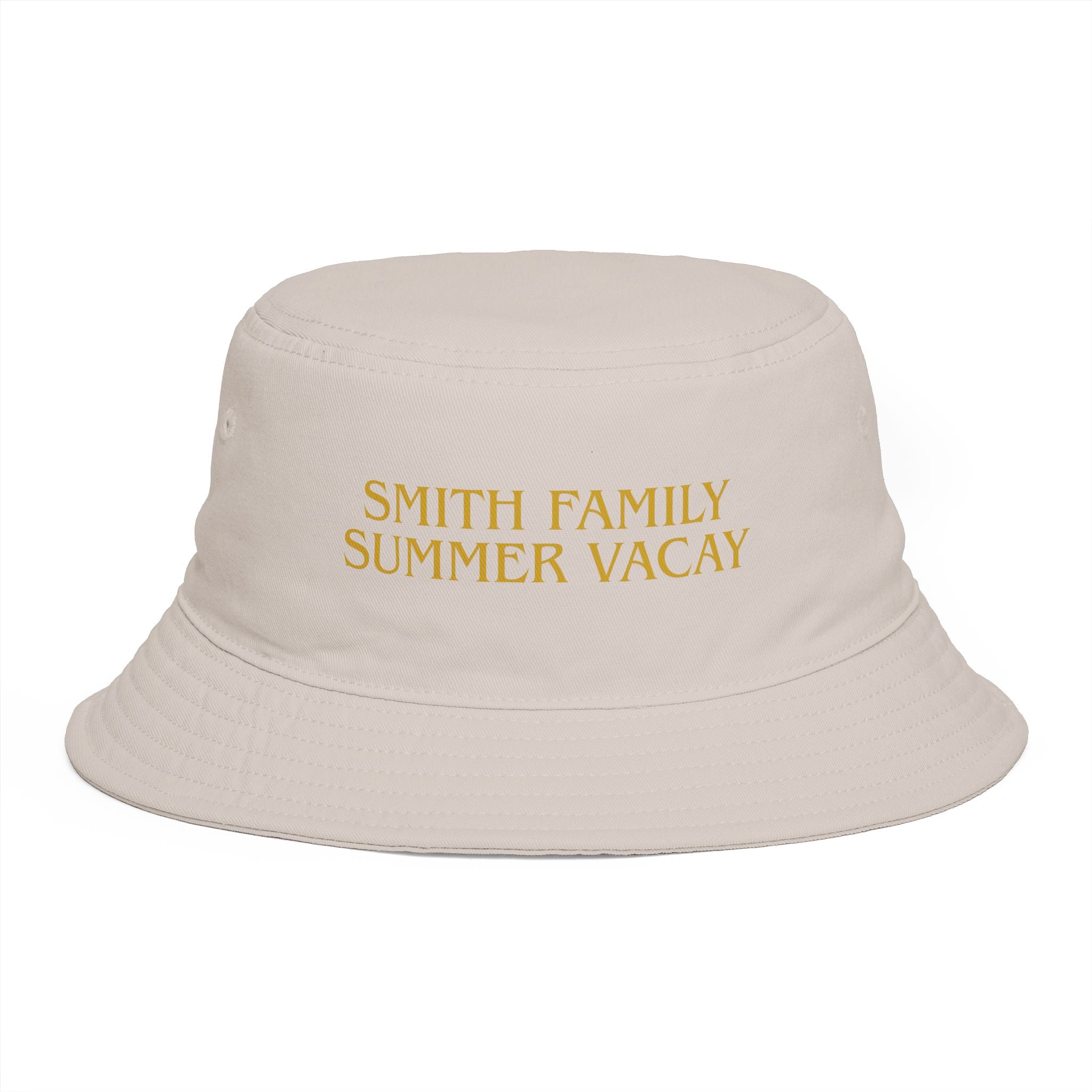 Personalized Gold Text Bucket Hat - Suite Escape