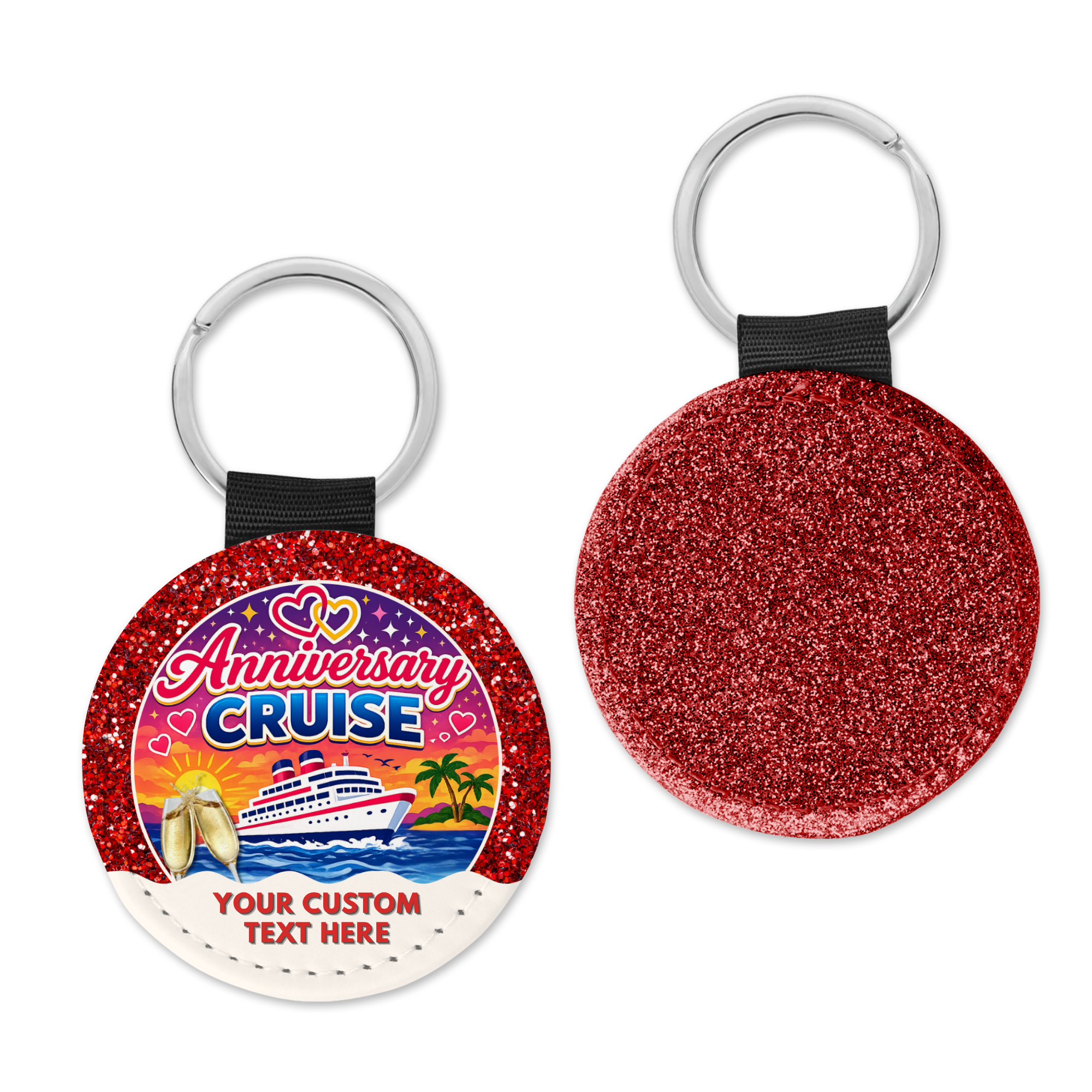 Anniversary Cruise Bag Charm Keychain - Suite Escape