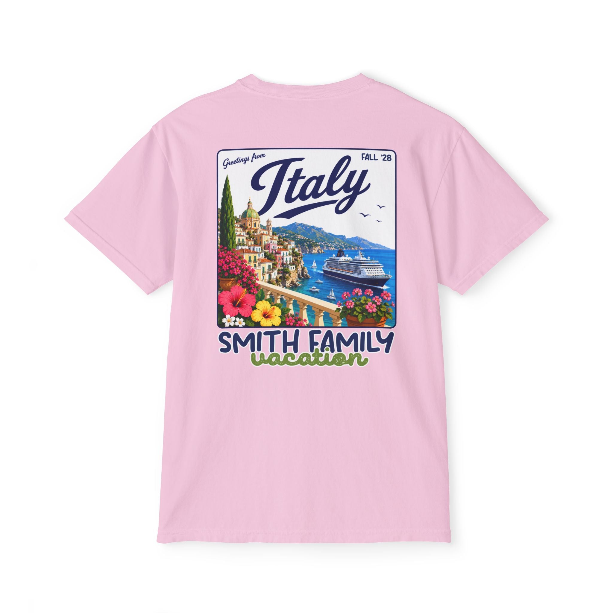 Greetings from Italy Pocket Tee - Suite Escape