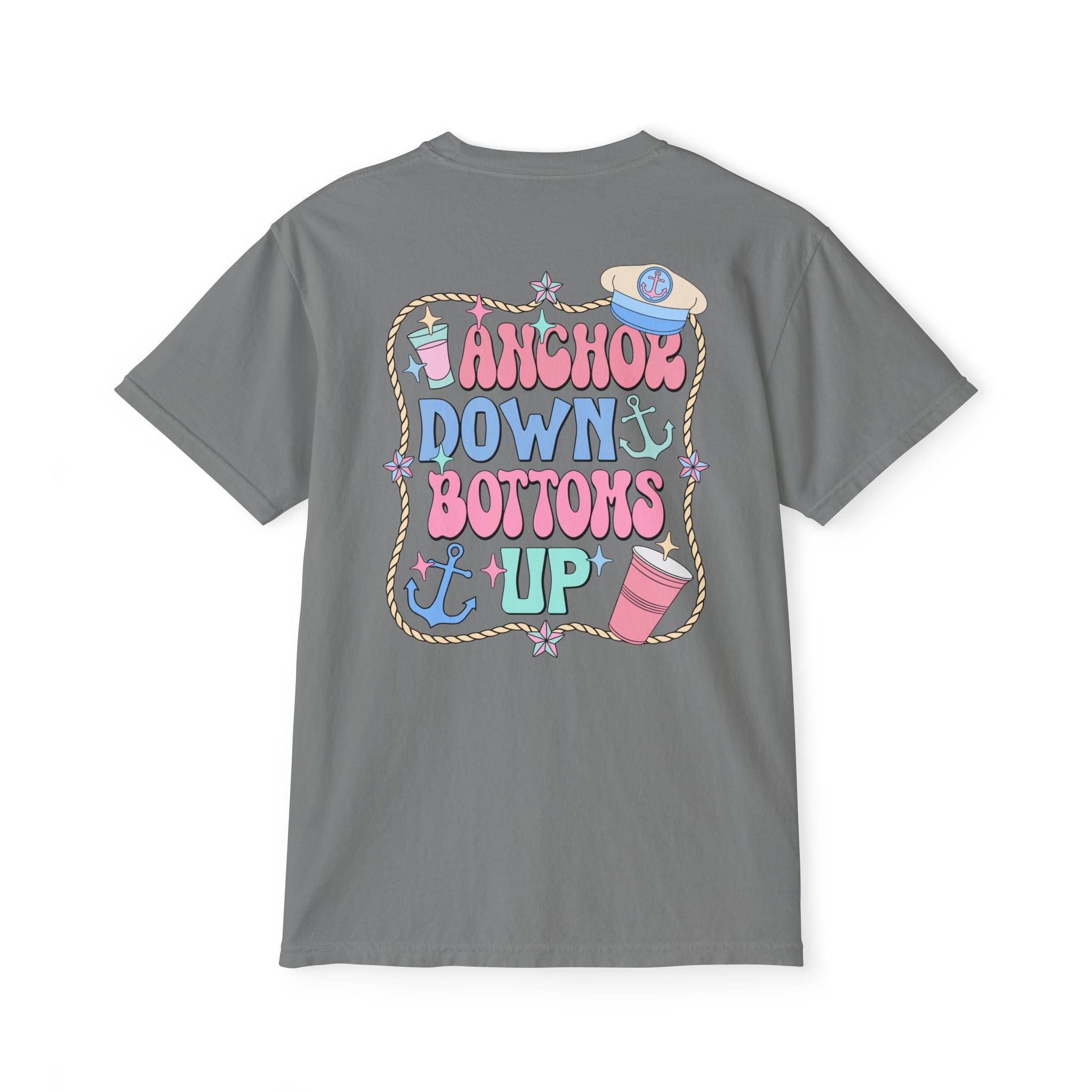 Anchor Down Bottoms Up Pocket Tee