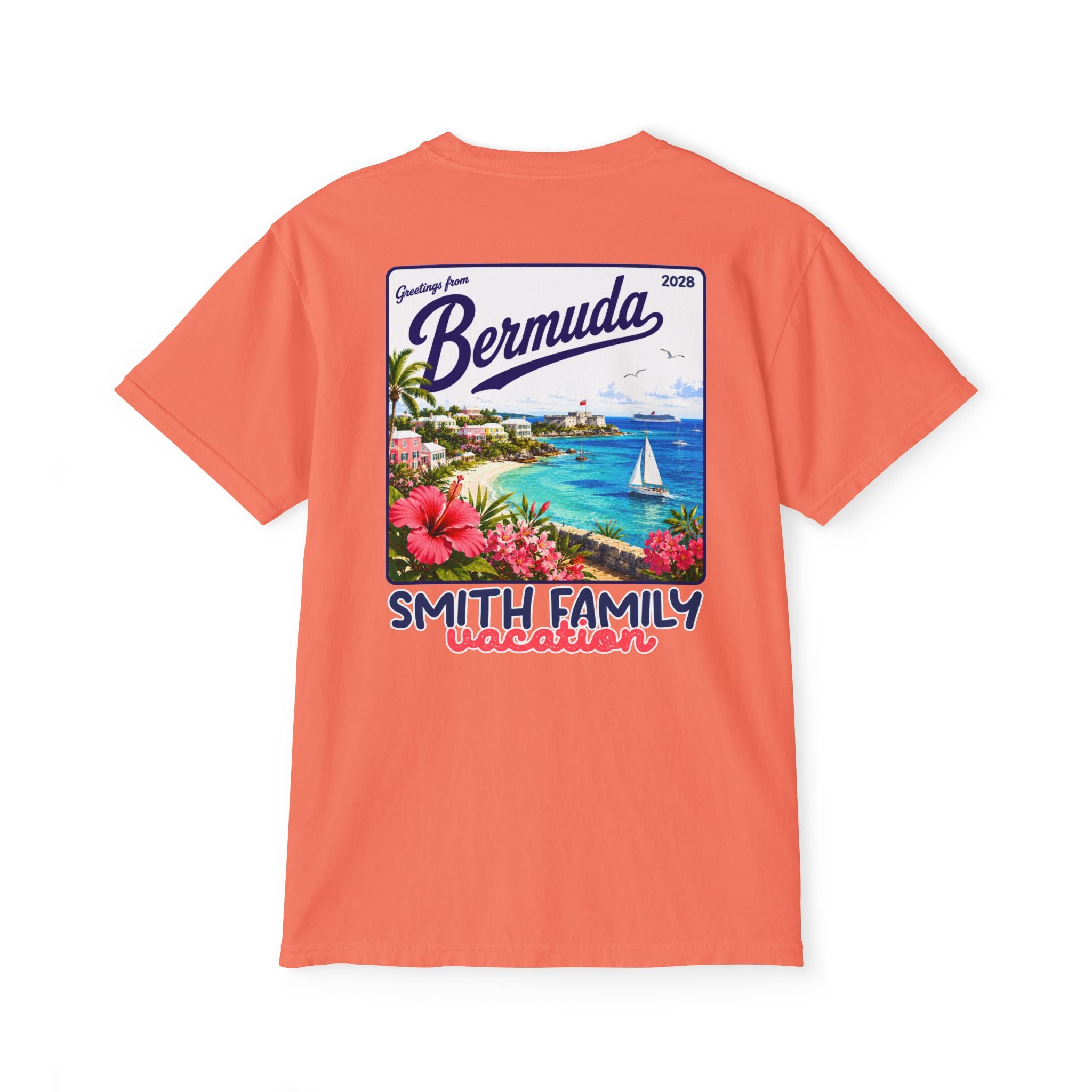 Greetings from Bermuda Pocket Tee - Suite Escape