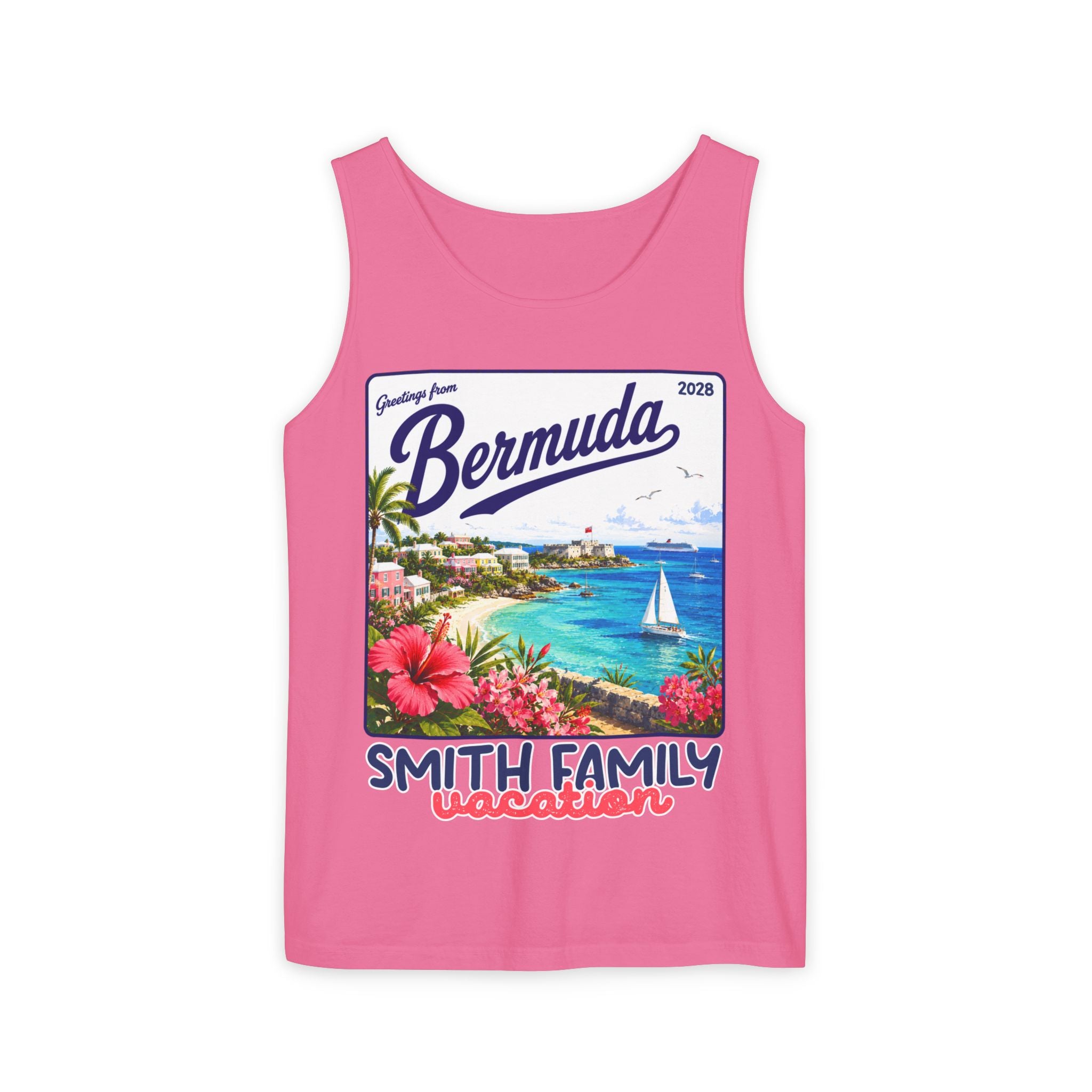 Greetings from Bermuda Tank Top - Suite Escape