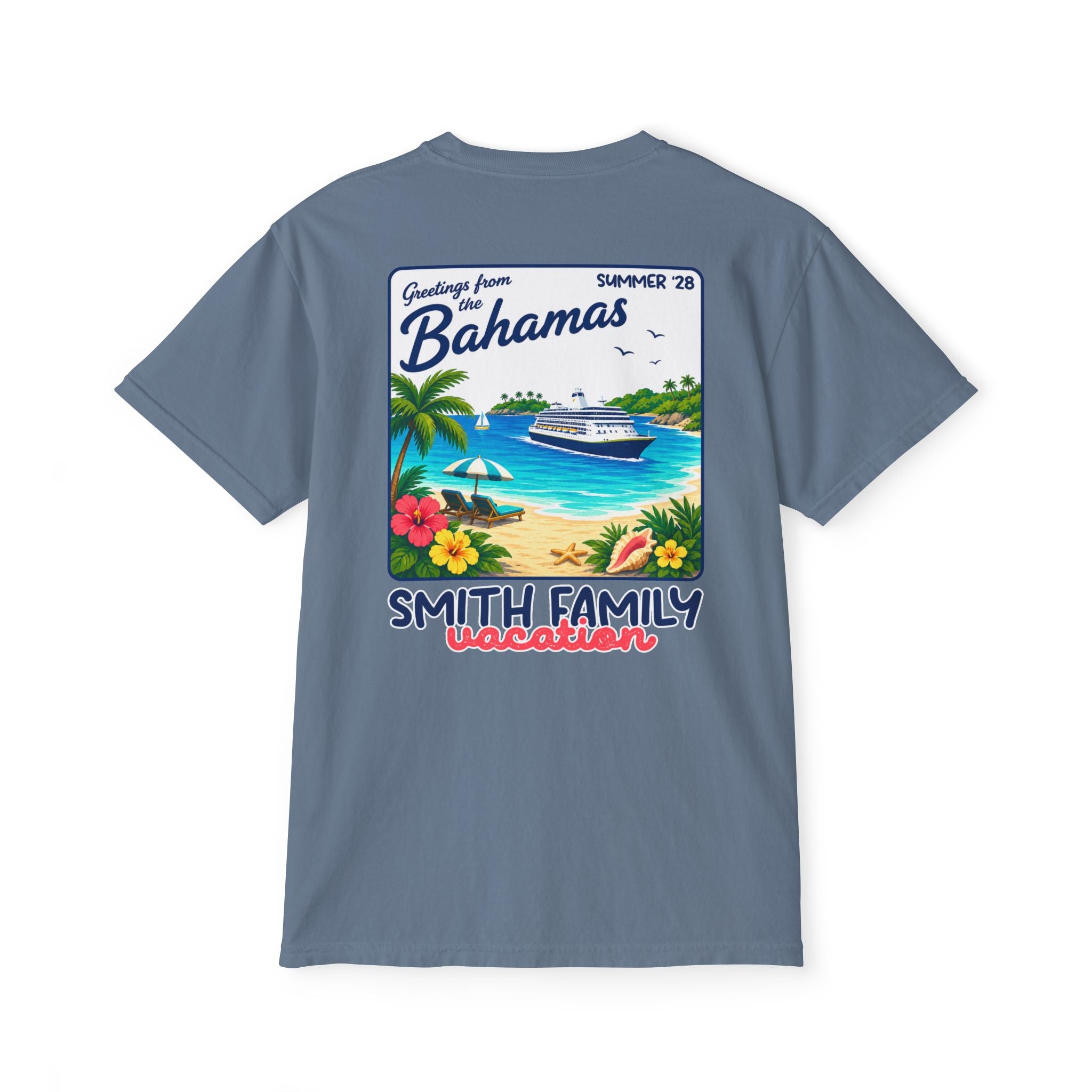 Greetings from the Bahamas Pocket Tee - Suite Escape