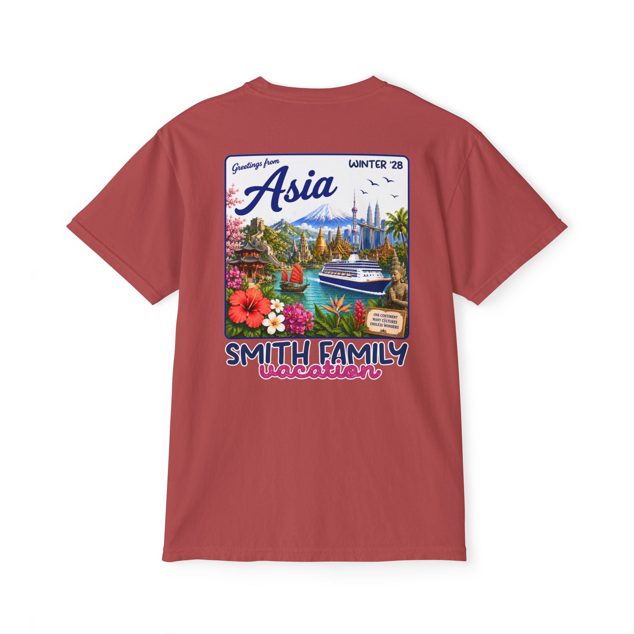 Greetings from Asia Pocket Tee - Suite Escape