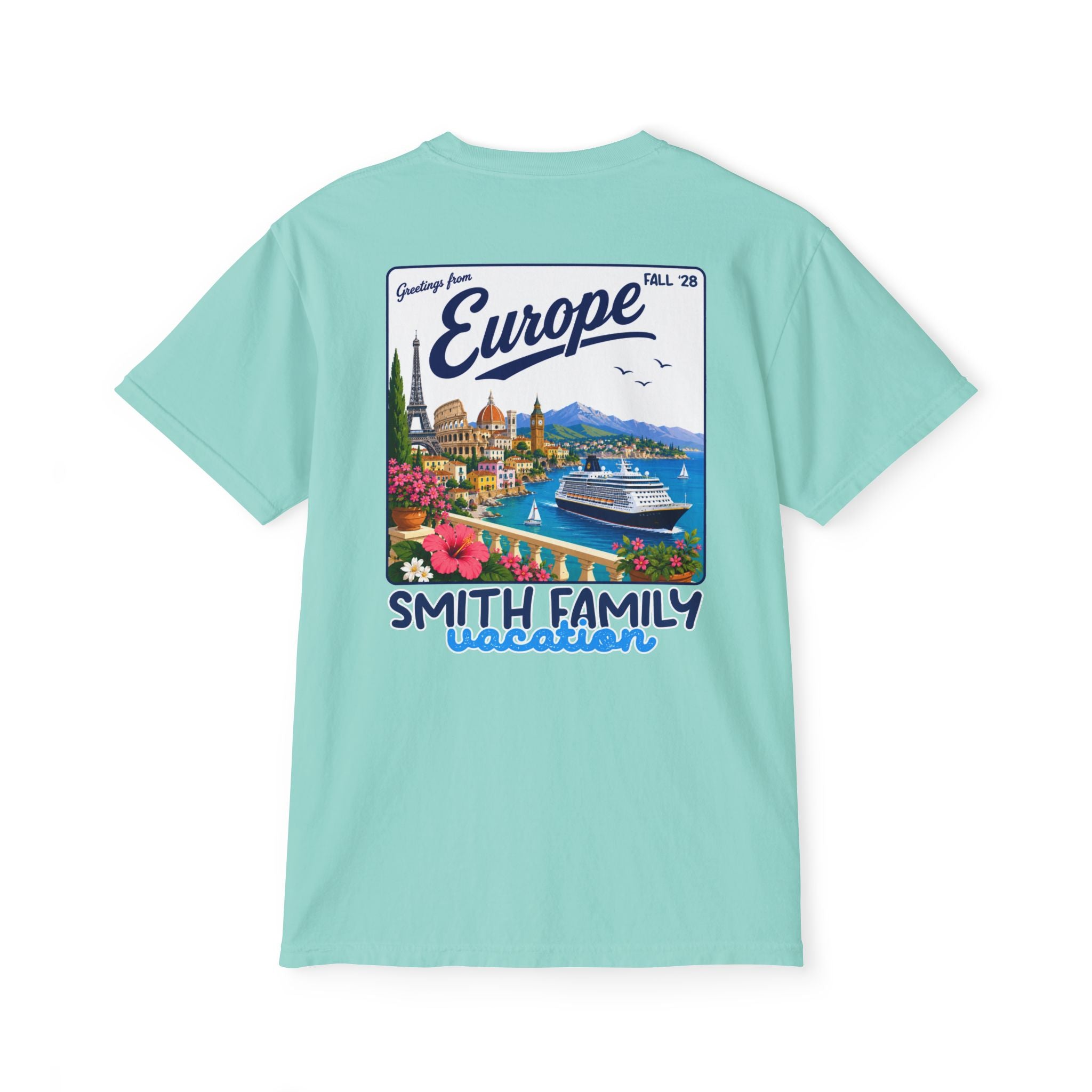 Greetings from Europe Pocket Tee - Suite Escape