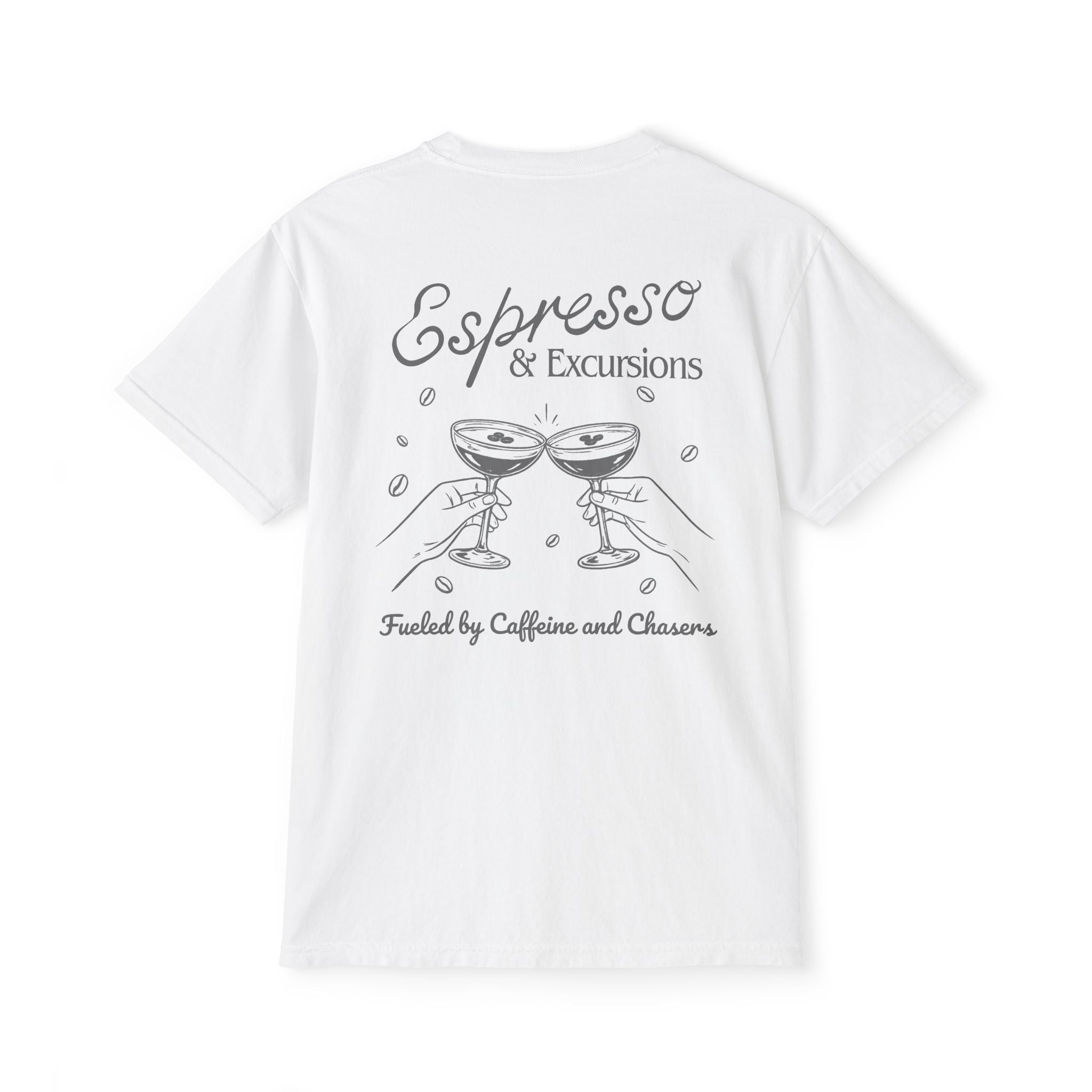 Espresso & Excusions Pocket Tee - Suite Escape
