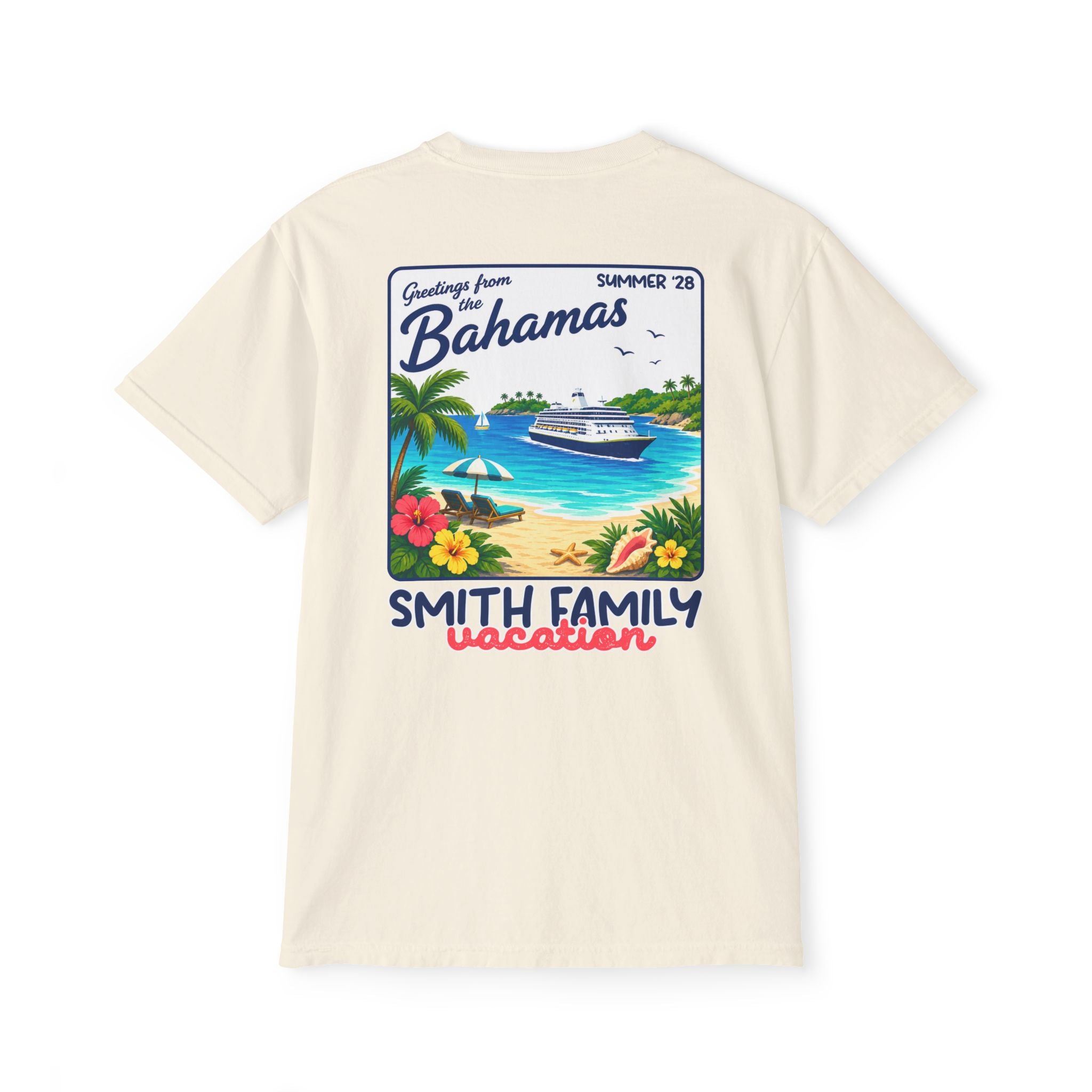 Greetings from the Bahamas Pocket Tee - Suite Escape