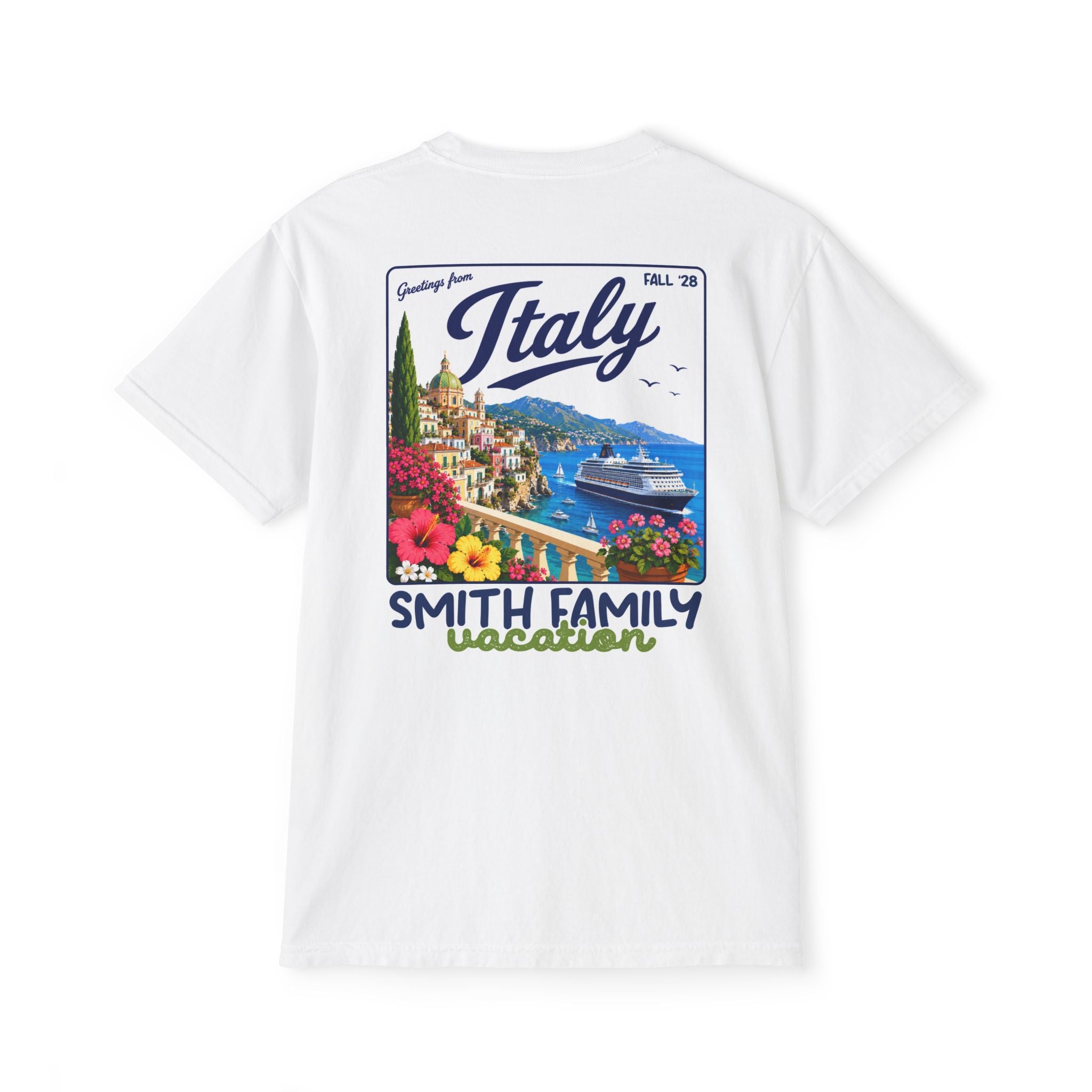 Greetings from Italy Pocket Tee - Suite Escape