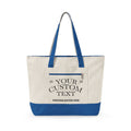 Personalized Zippered Canvas Tote Bag - Suite Escape