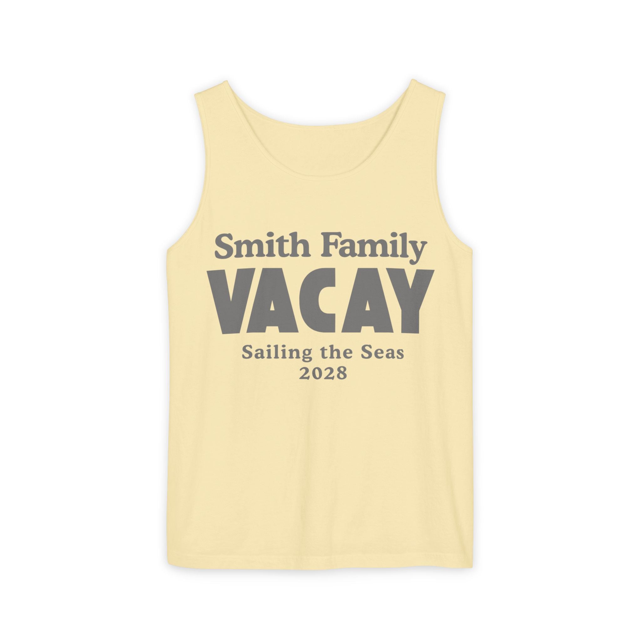 Personalized Block Text Tank Top - Suite Escape