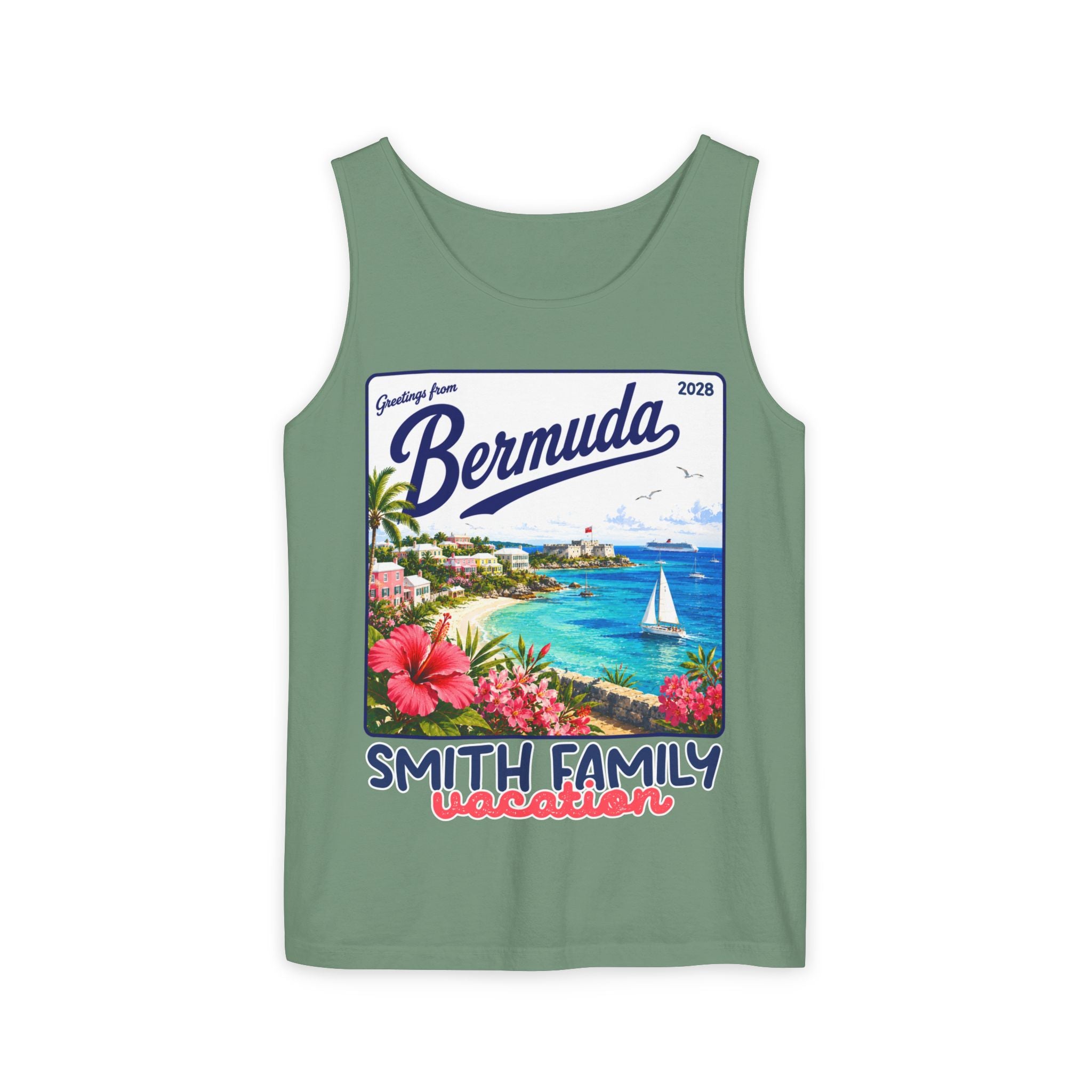 Greetings from Bermuda Tank Top - Suite Escape