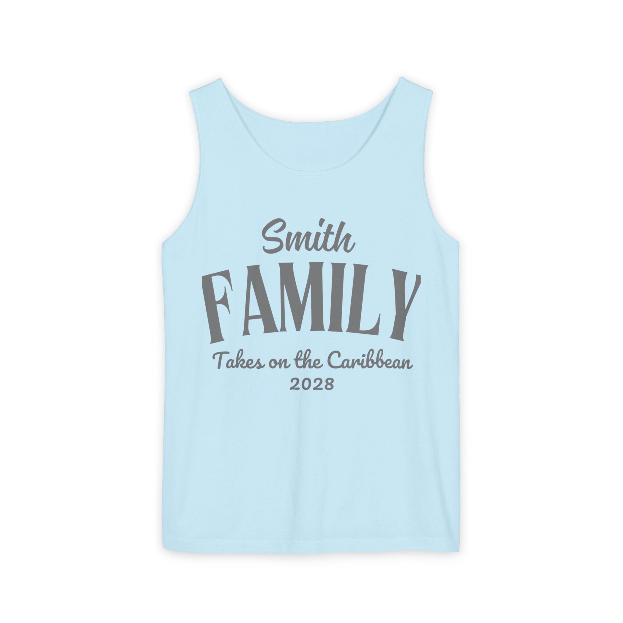 Personalized Script Text Tank Top - Suite Escape