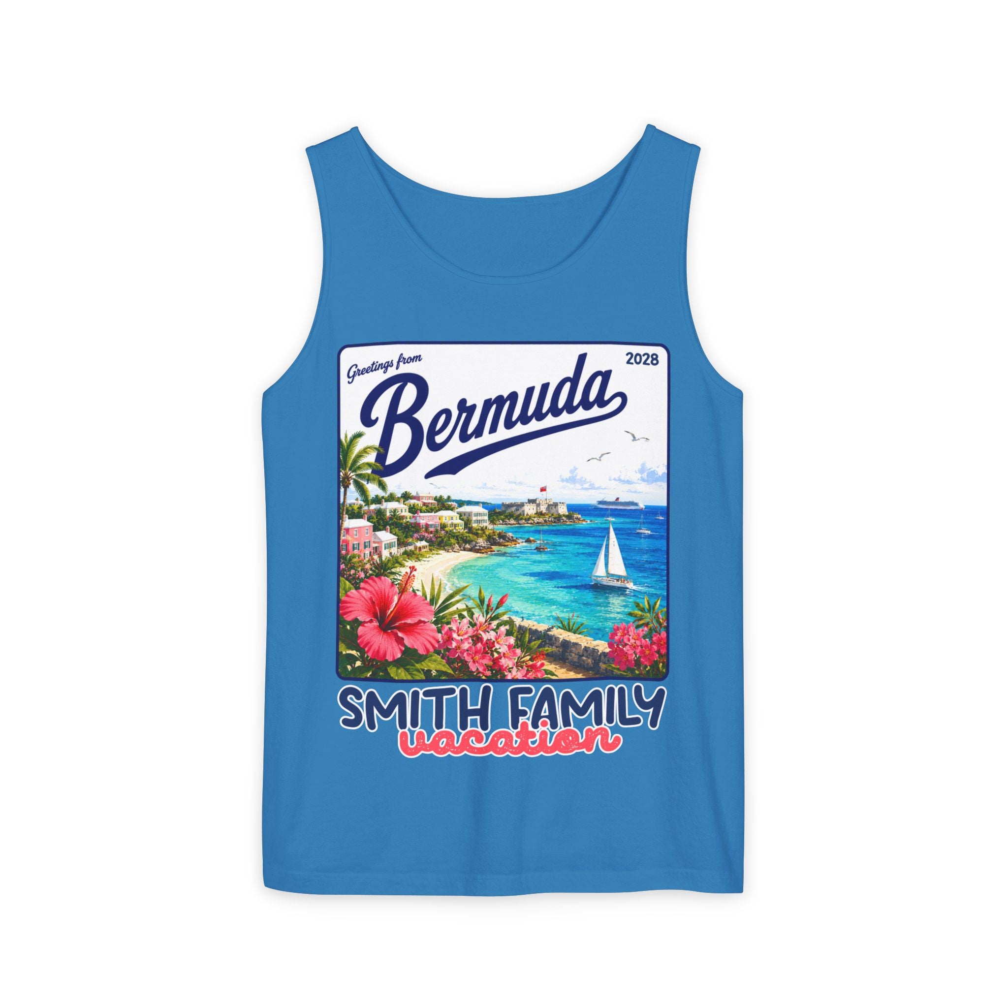 Greetings from Bermuda Tank Top - Suite Escape
