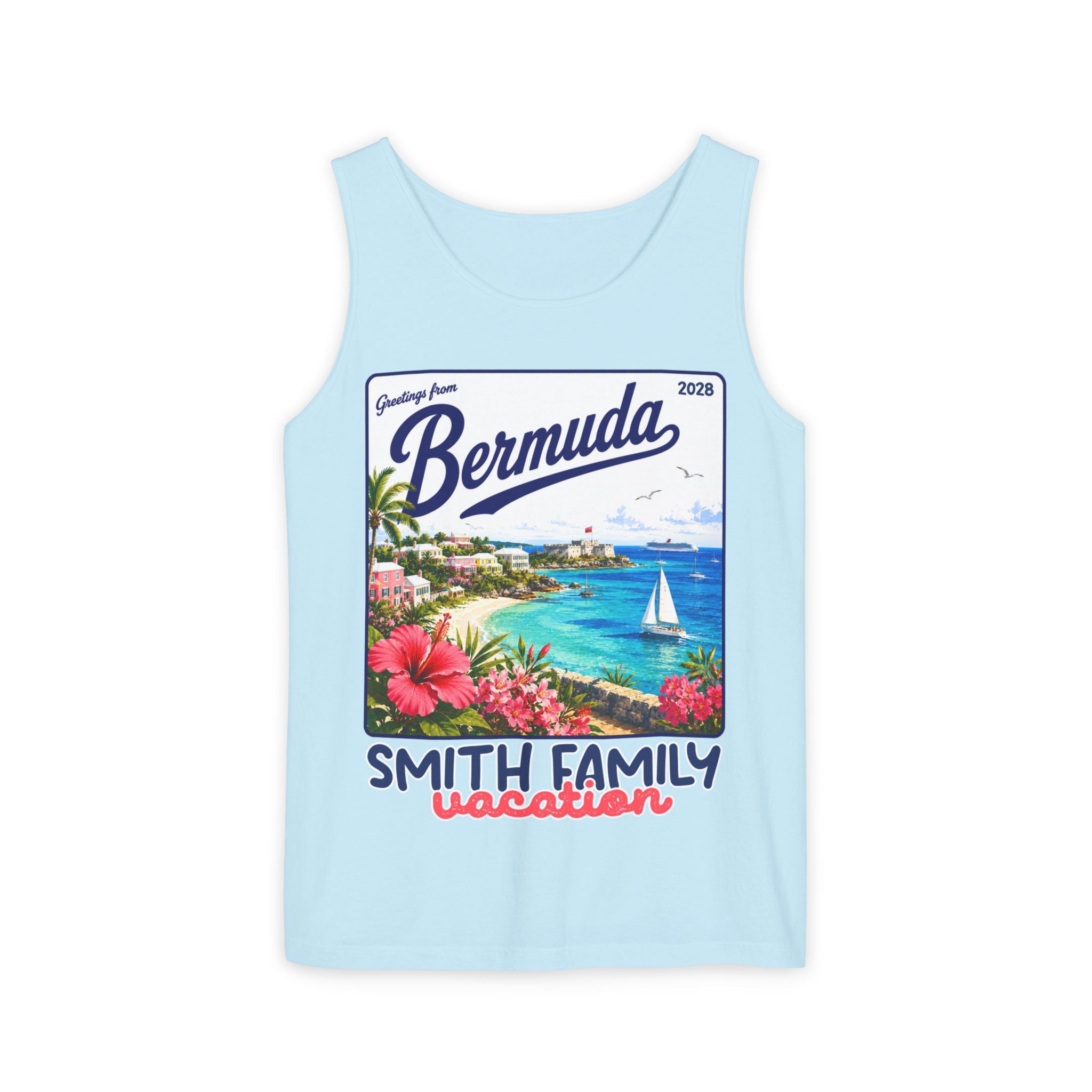 Greetings from Bermuda Tank Top - Suite Escape