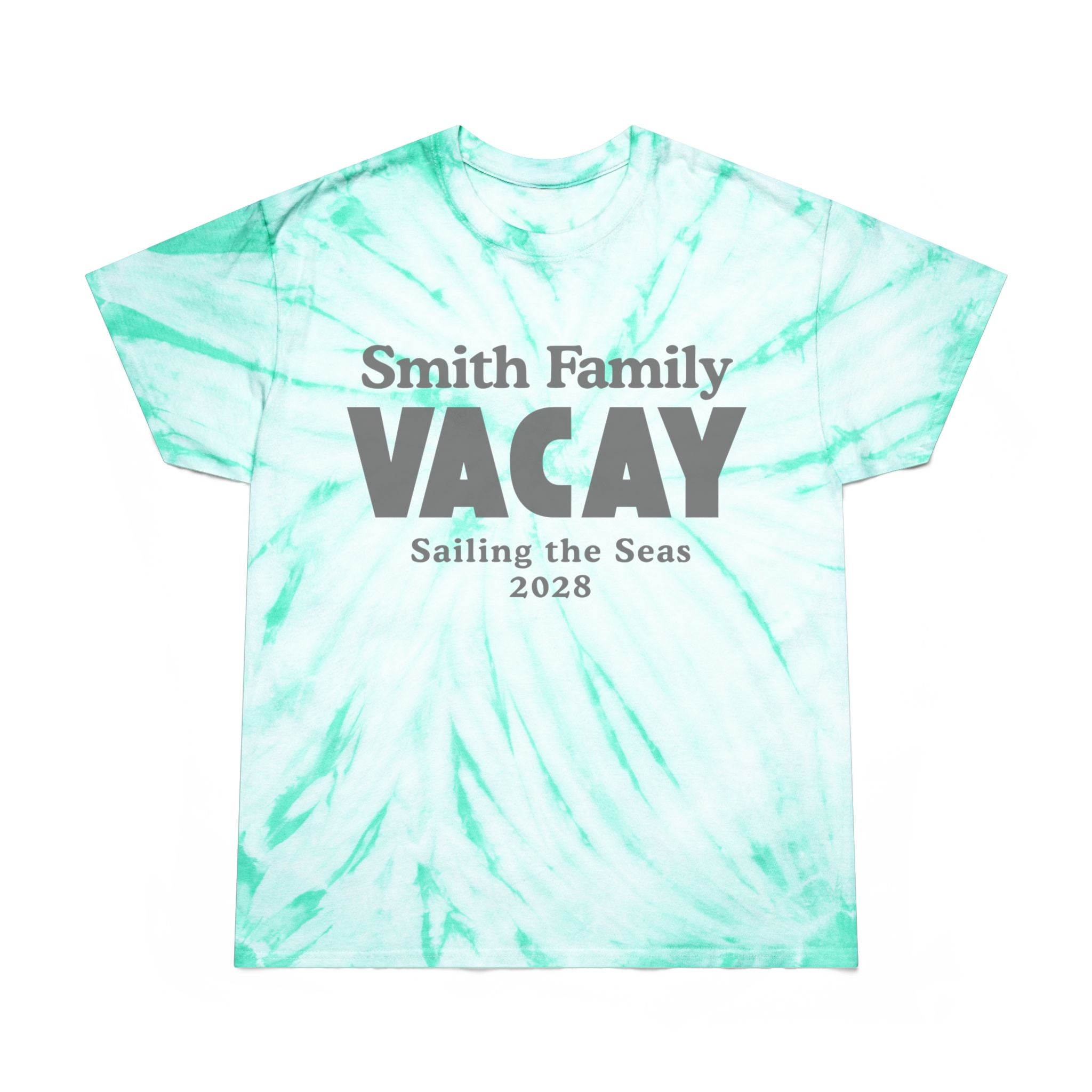 Personalized Block Text Tie-Dye Tee - Suite Escape