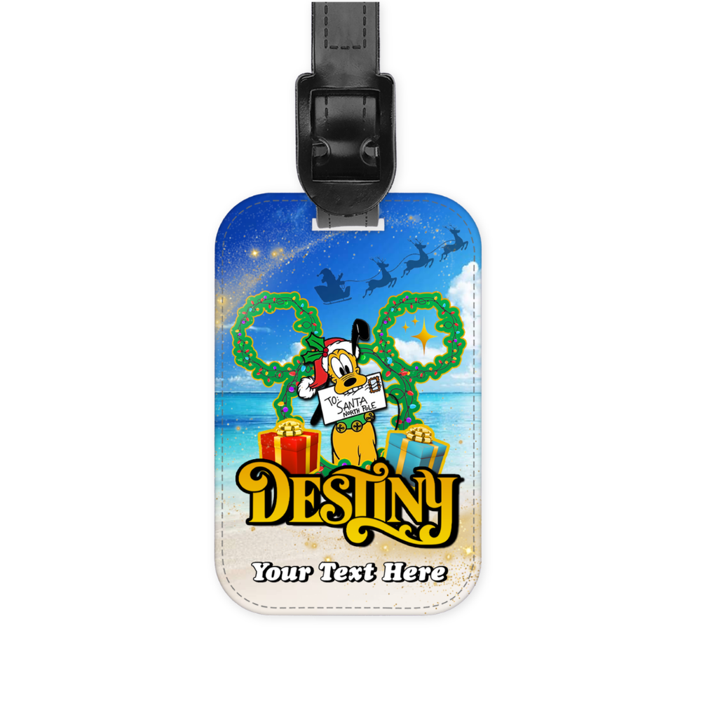 Magical Cruise Line Christmas Luggage Tag - Classic Characters