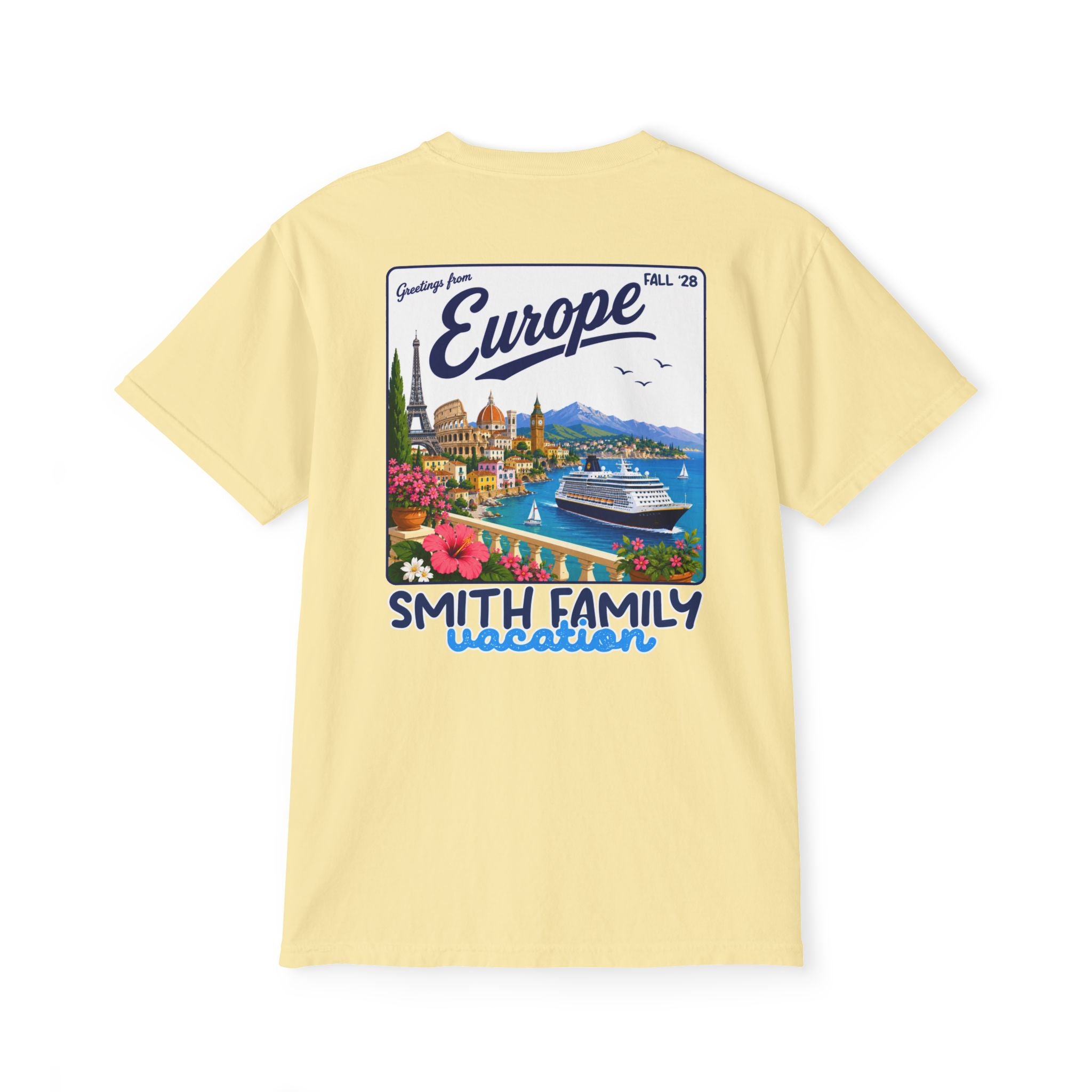 Greetings from Europe Pocket Tee - Suite Escape