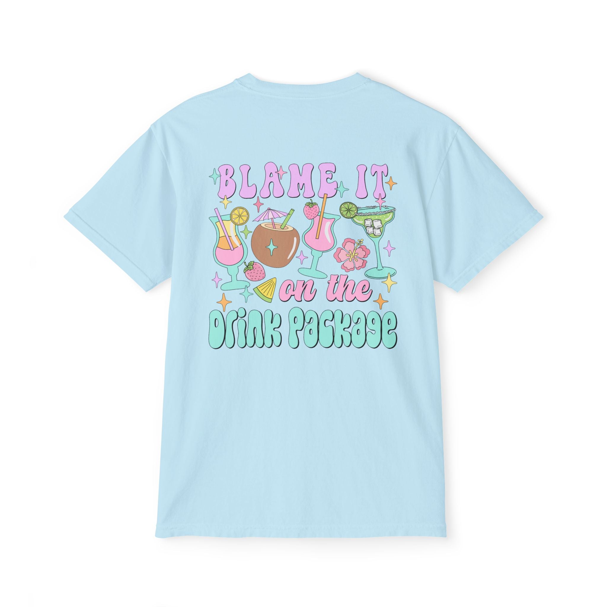 Blame It On The Drink Package Pocket Tee