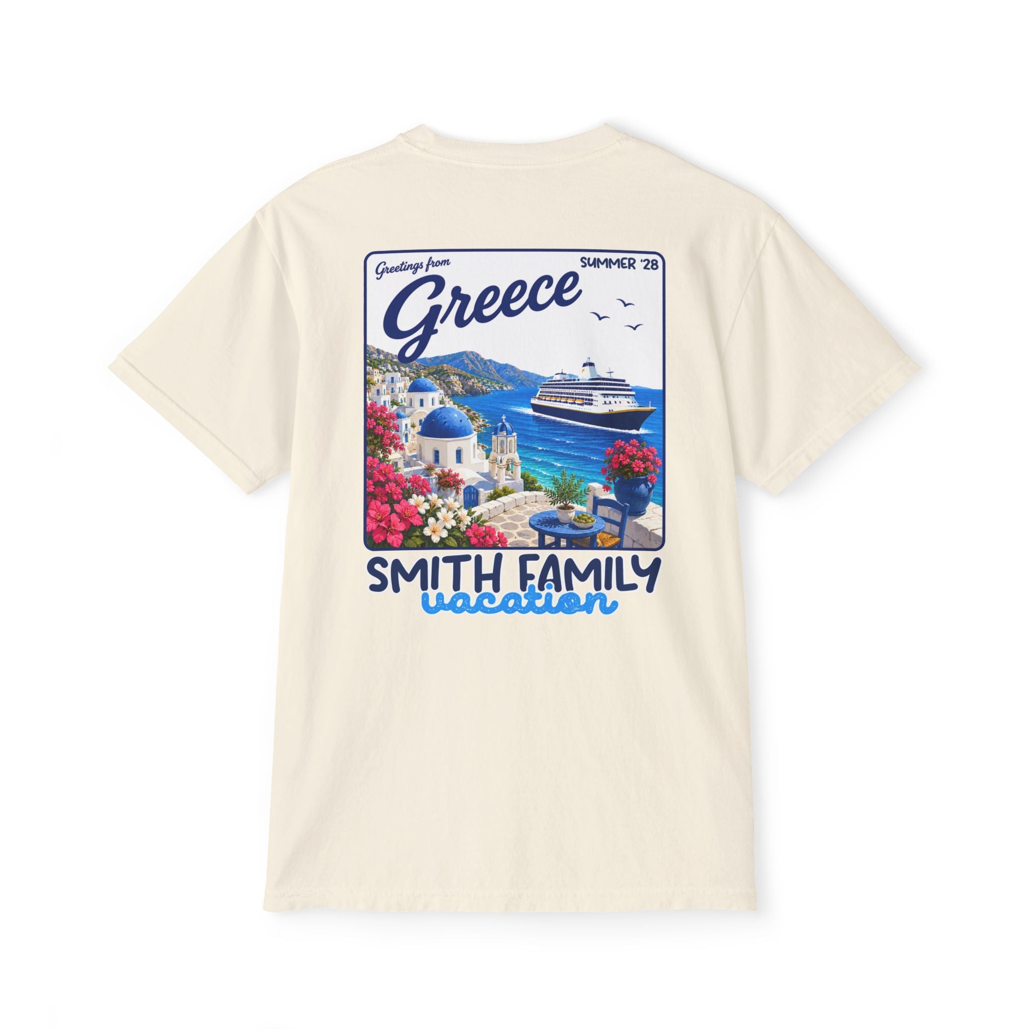 Greetings from Greece Pocket Tee - Suite Escape