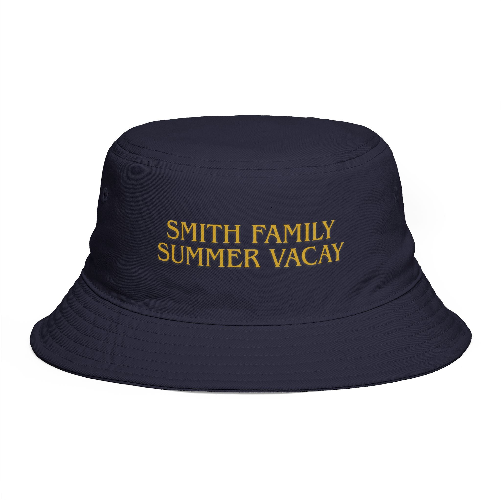 Personalized Gold Text Bucket Hat - Suite Escape