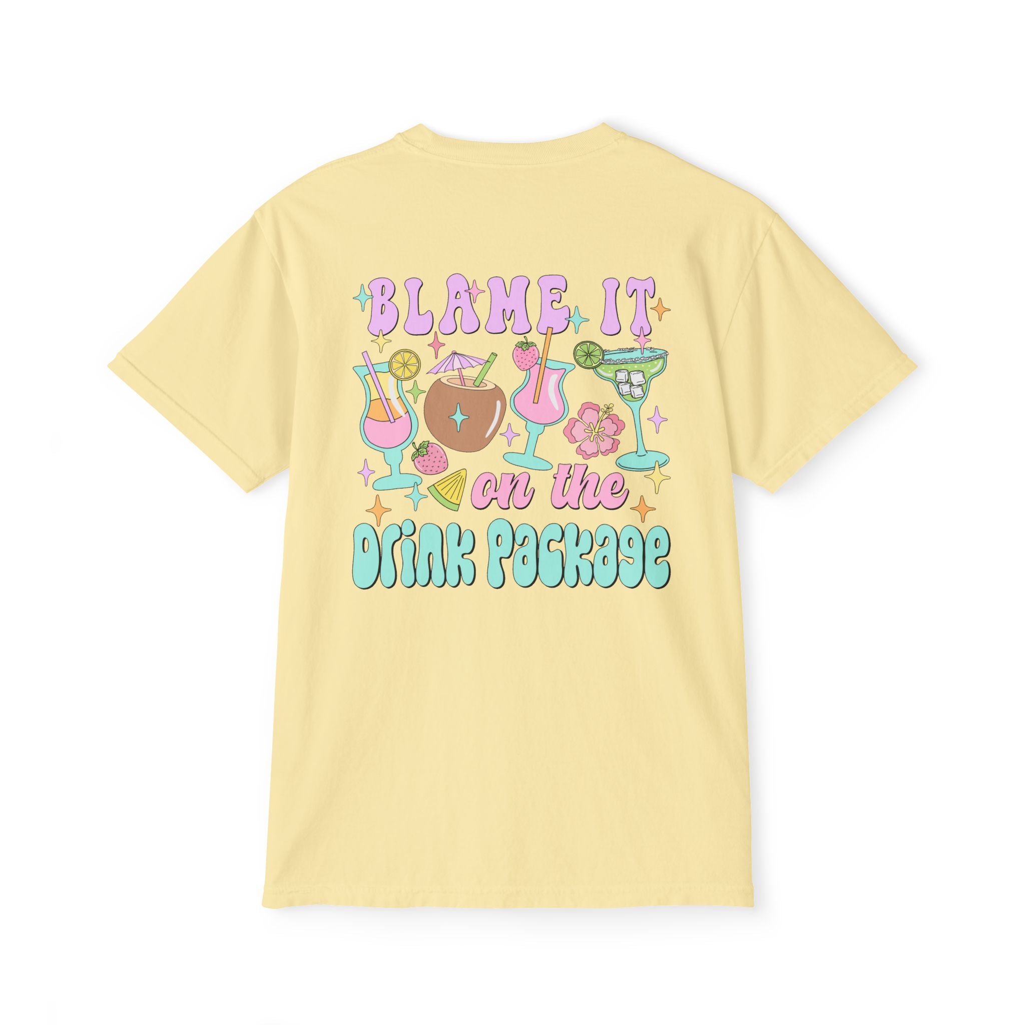 Blame It On The Drink Package Pocket Tee