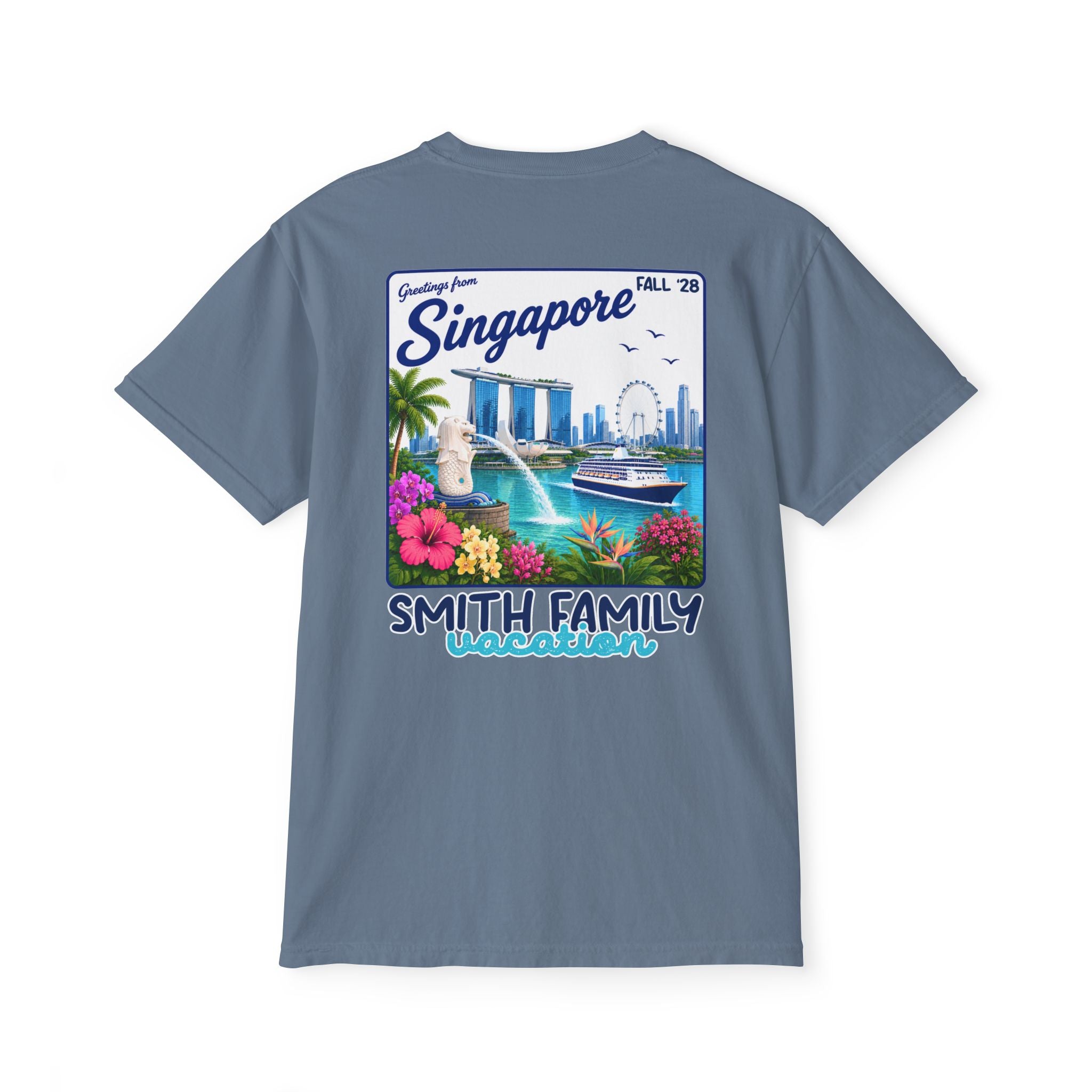 Greetings from Singapore Pocket Tee - Suite Escape