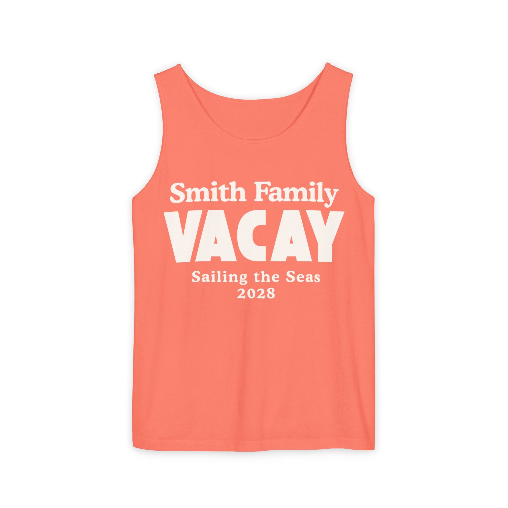 Personalized Block Text Tank Top - Suite Escape