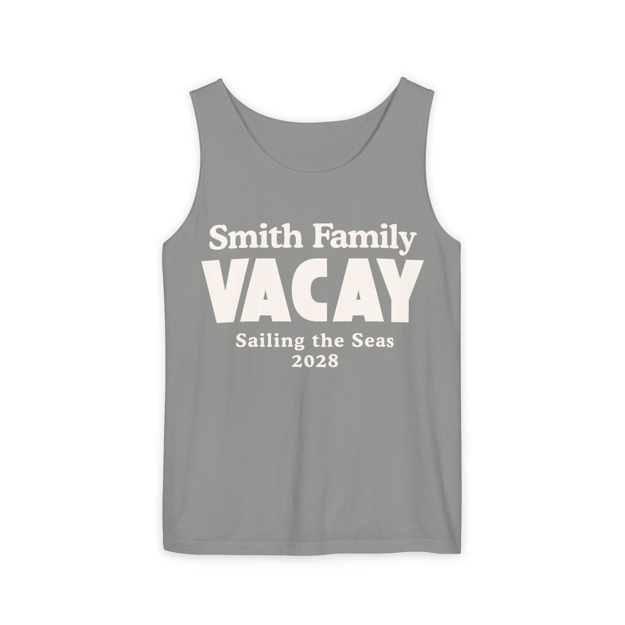 Personalized Block Text Tank Top - Suite Escape