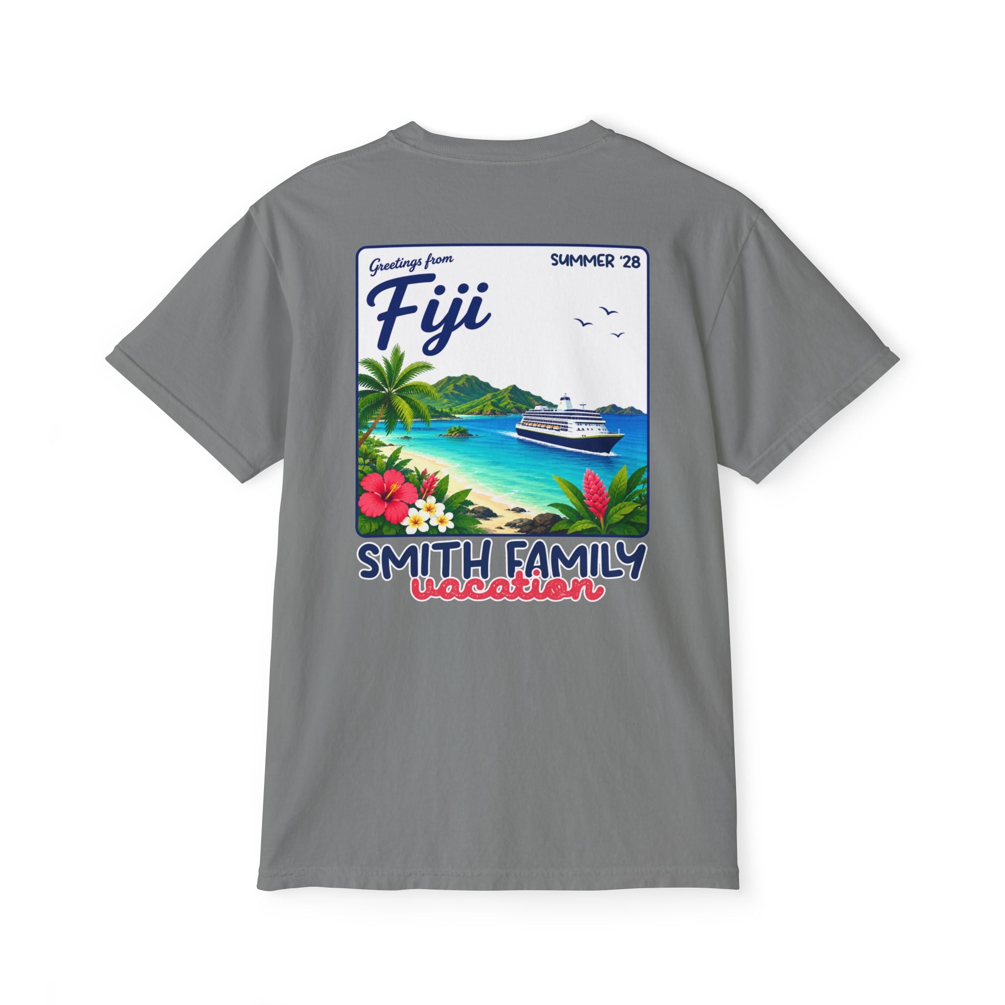 Greetings from Fiji Pocket Tee - Suite Escape