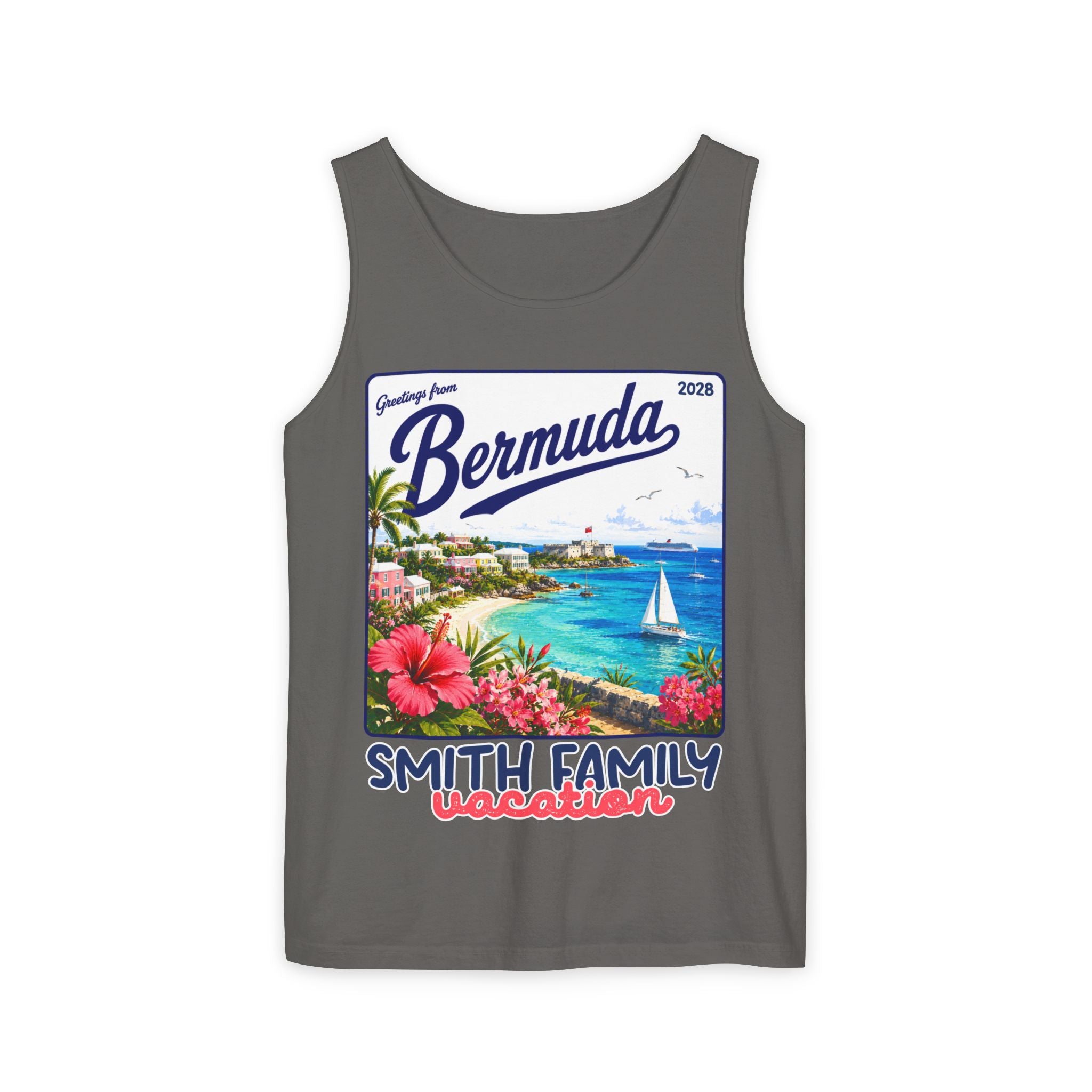Greetings from Bermuda Tank Top - Suite Escape