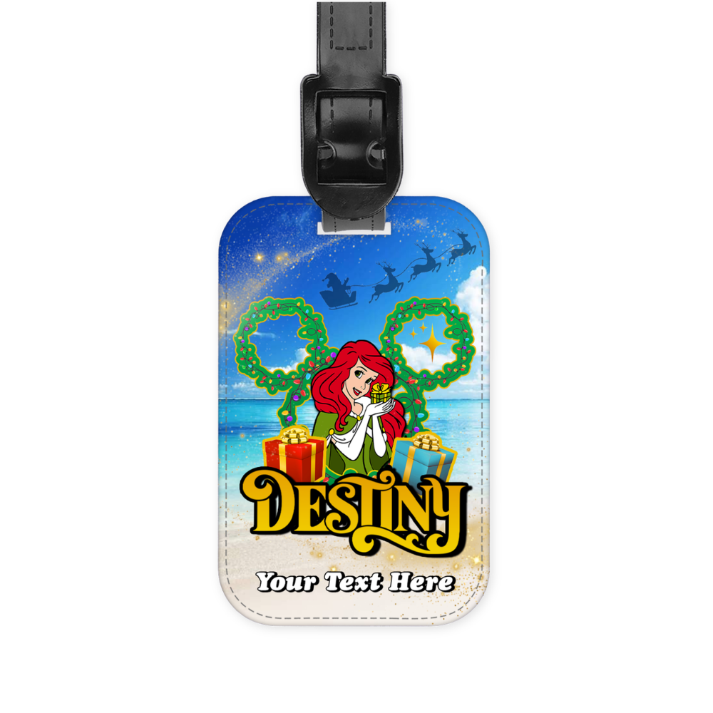 Magical Cruise Line Christmas Luggage Tag - Princesses
