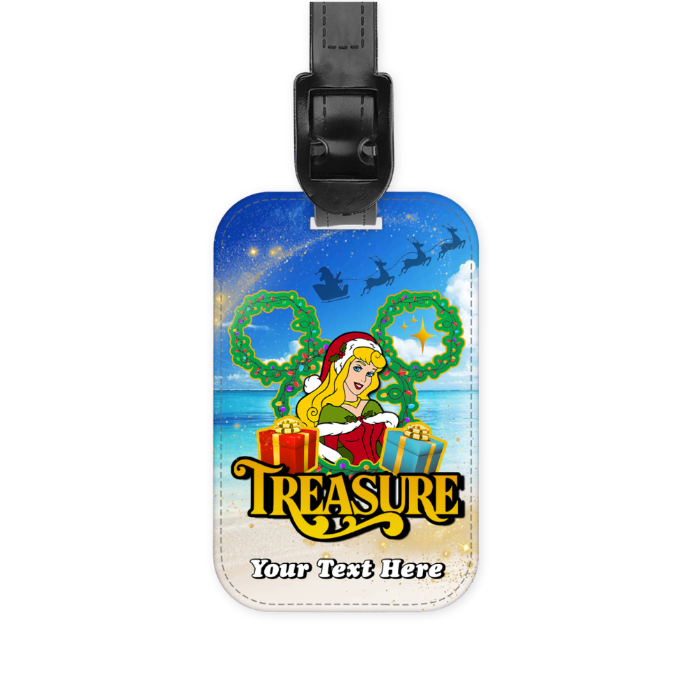 Magical Cruise Line Christmas Luggage Tag - Princesses